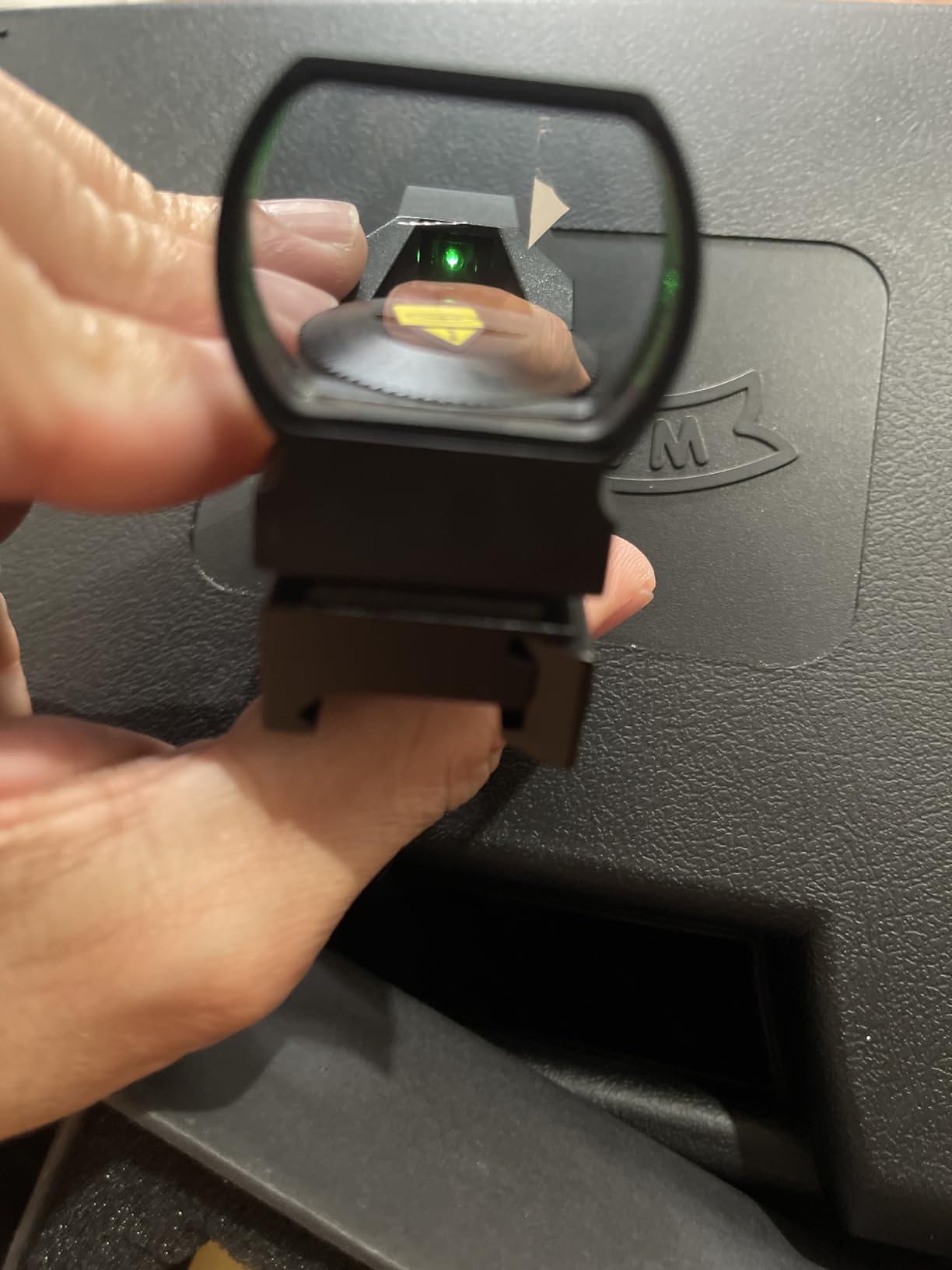 EZshoot Red Green Dot Gun Sight Scope Reflex Sight, 4 Adjustable Reticles Holographic Optic with 20mm Rail Mount customer photo 2