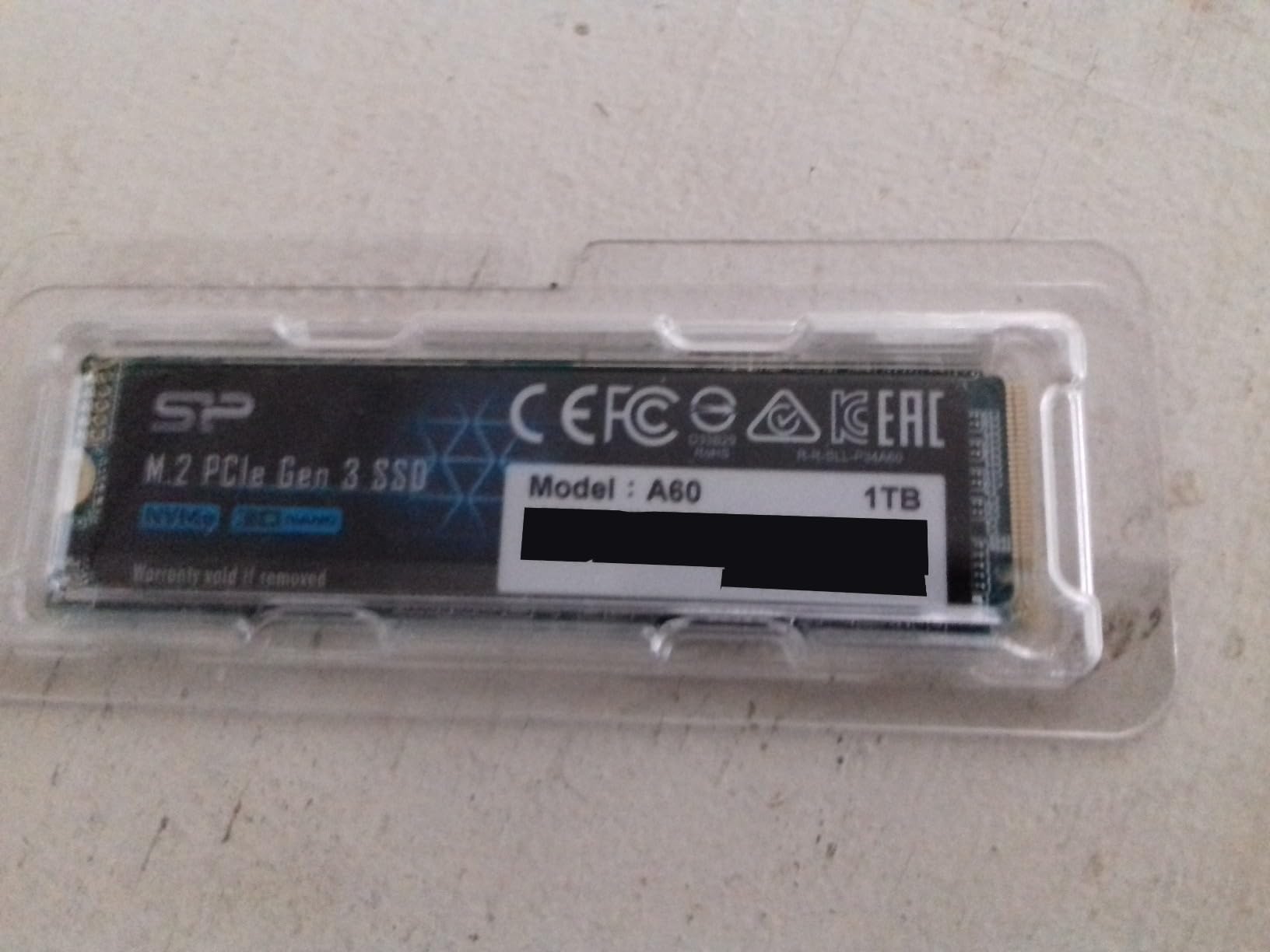 Silicon Power 256GB NVMe M.2 PCIe Gen3x4 2280 SSD (SP256GBP34A60M28) customer photo 1