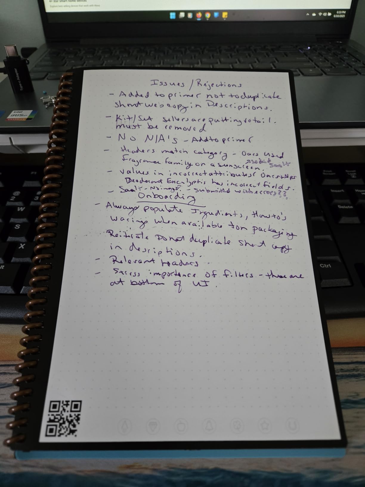 Rocketbook Fusion Hybrid Reusable Planner and Notebook in One, Additional Blank Pages, Goal and Project Tracker, Undated Planner, Executive Size 6x8.8, Grey (Pack of 1) customer photo 1