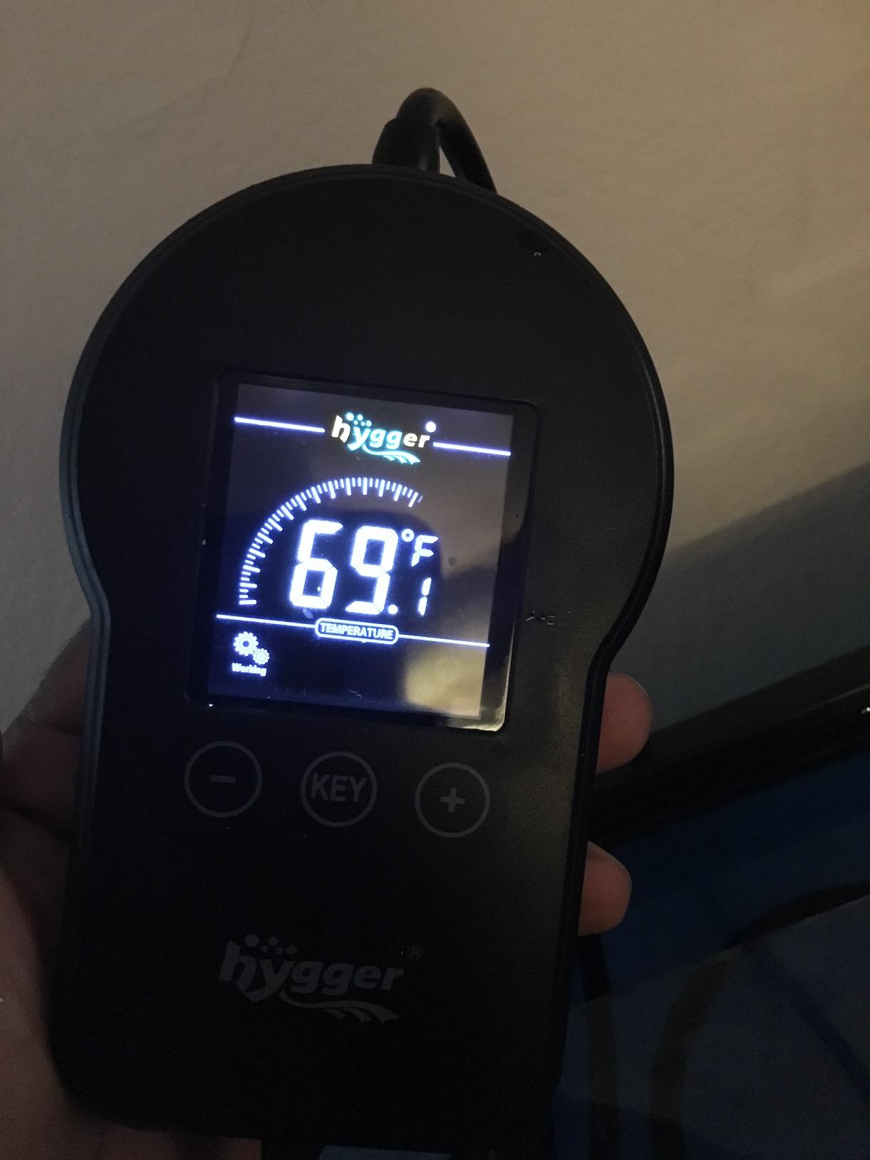 hygger 500W Aquarium Heater, Submersible Fish Tank Water Heater with External Color LED Digital Temperature Controller, Fast Heating for 60~120 Gallon customer photo 1