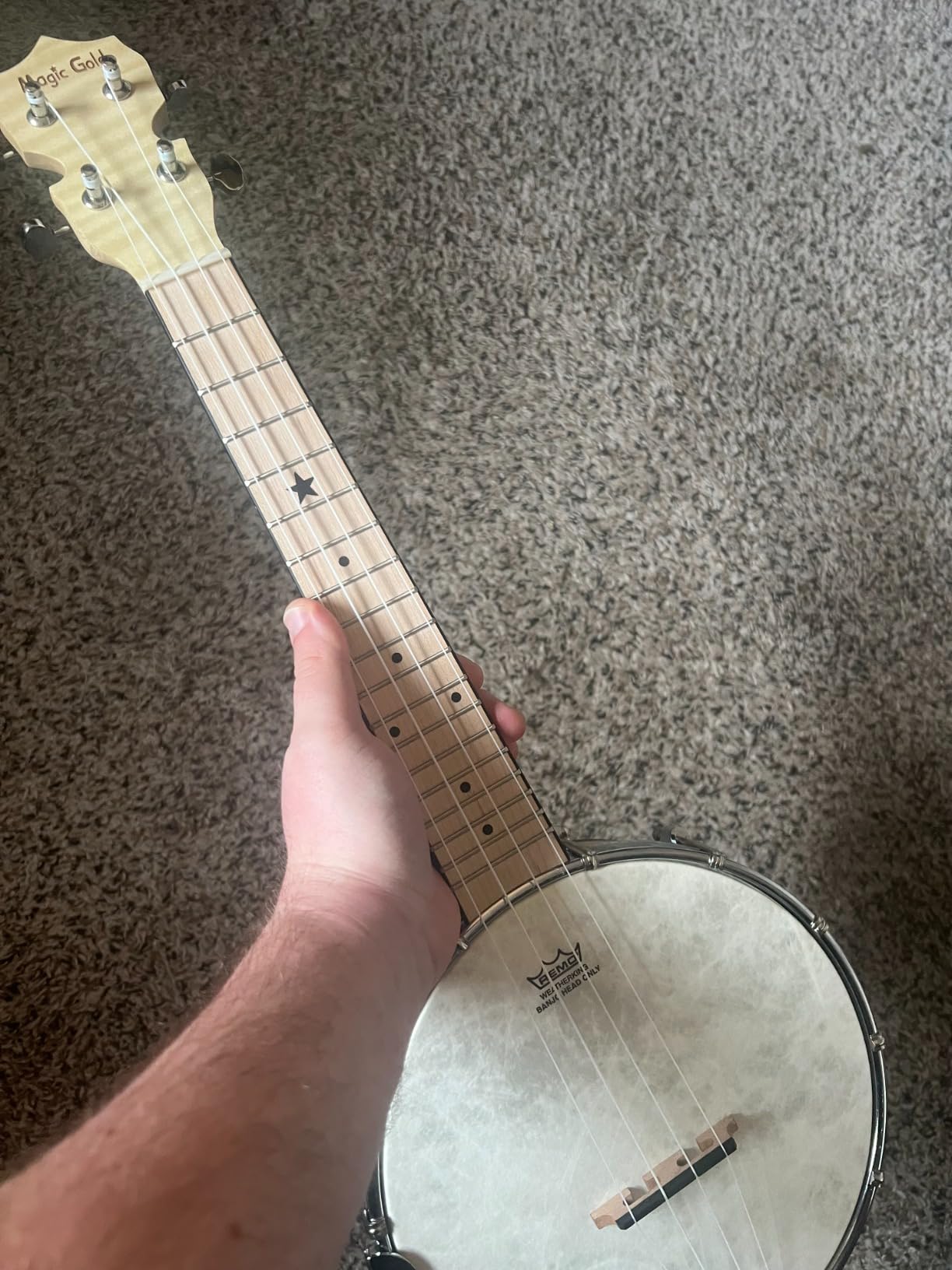 Kmise Banjo 5 String Banjos,Professional Full Size 38 Inch Open or Closed Back With Resonator, Bridge, Strings Pack, Finger Picks, Strap, Case, Tuner Accessories Set Gift Choice for Adults Beginner customer photo 1