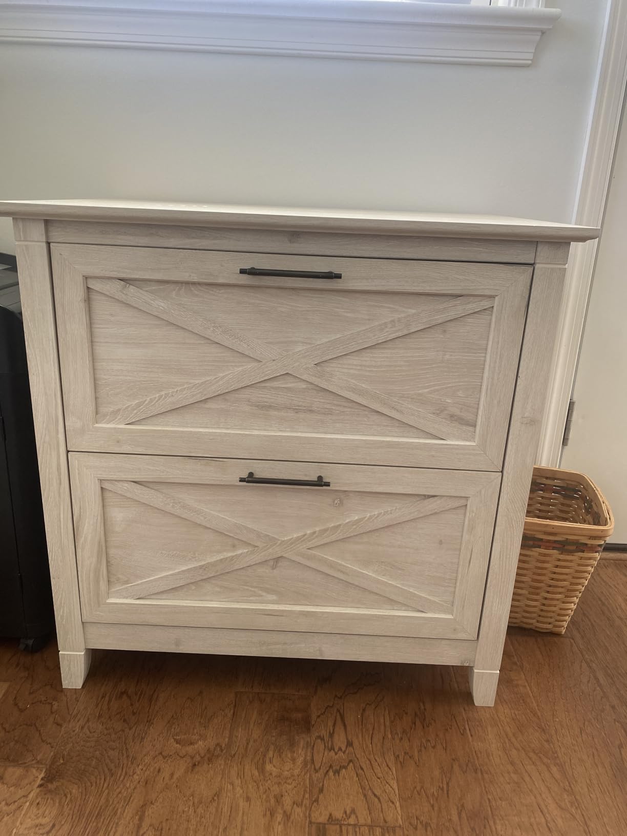 Bush Home Key West 2 Drawer Lateral File Cabinet in Pure White Oak, Document Storage for Home Office, Accent Chest with Drawers customer photo 1