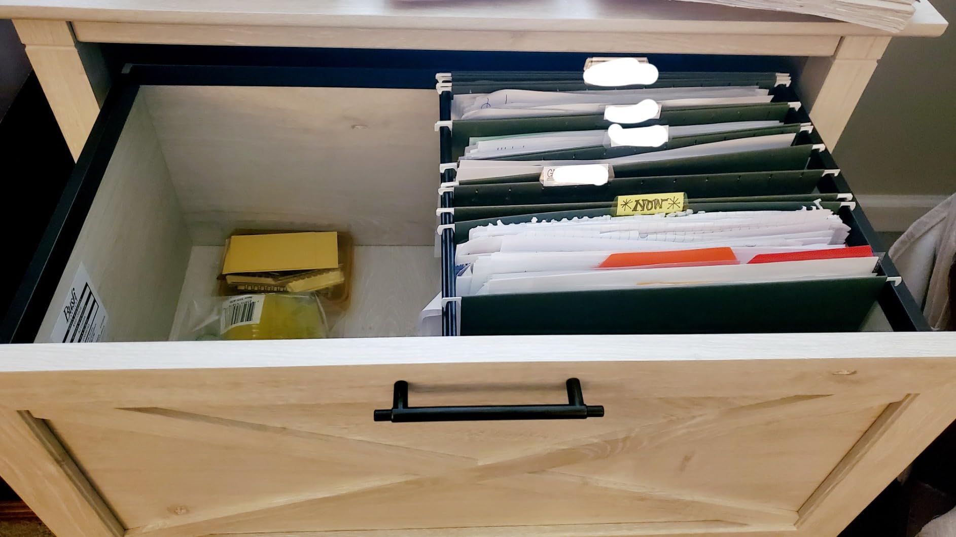 Bush Home Key West 2 Drawer Lateral File Cabinet in Pure White Oak, Document Storage for Home Office, Accent Chest with Drawers customer photo 2