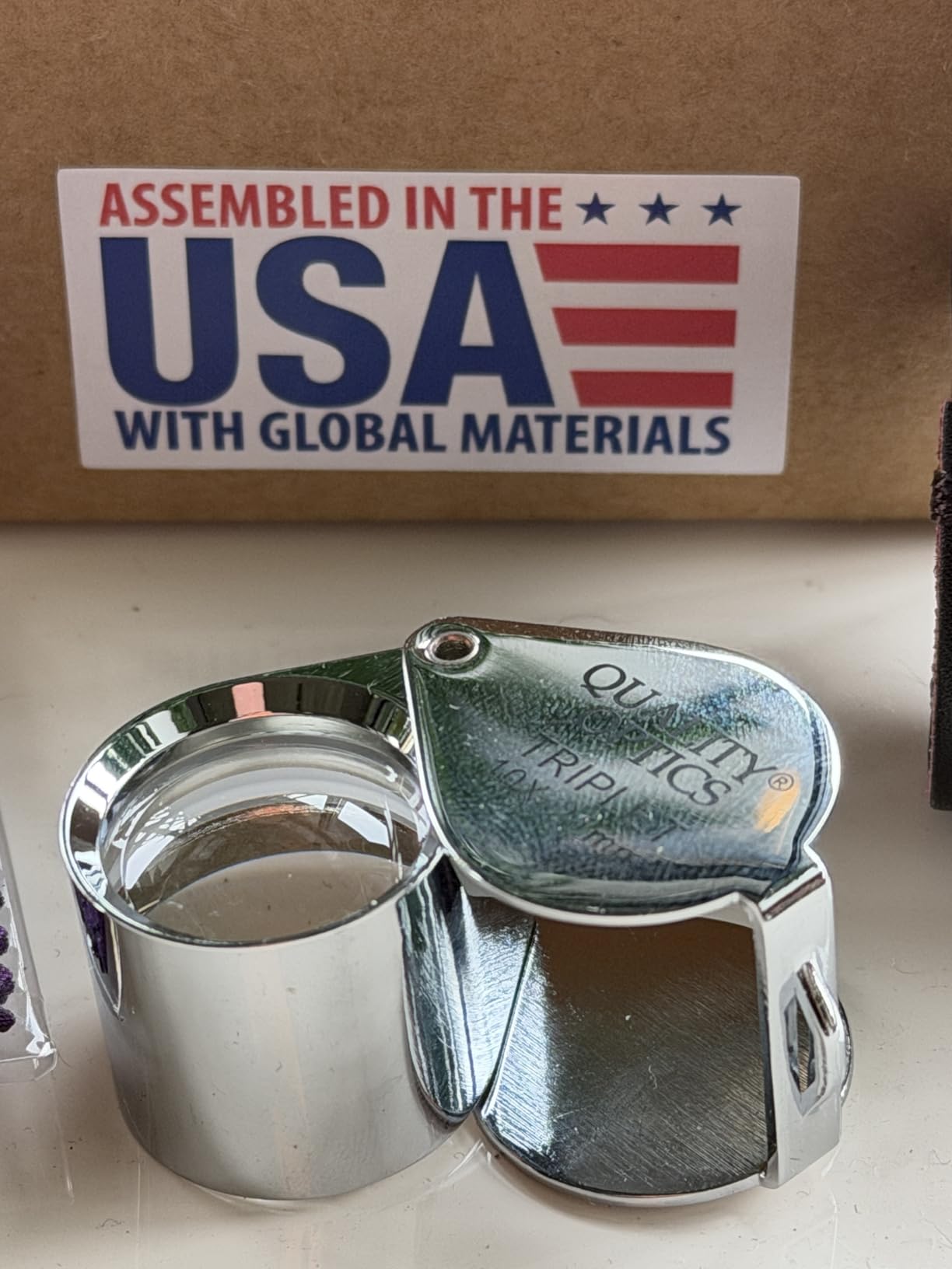 Hastings 10X Loupe Highest Optical Grade Glass Element Lens Includes Leatherette Pouch customer photo 2