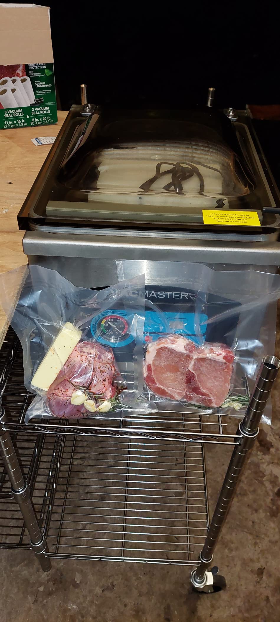 VacMaster VP220 Commercial Chamber Vacuum Sealer for Sous Vide, Liquids, Powders, Food Storage, 110V, Maintenance-Free Air Pump with 12.25