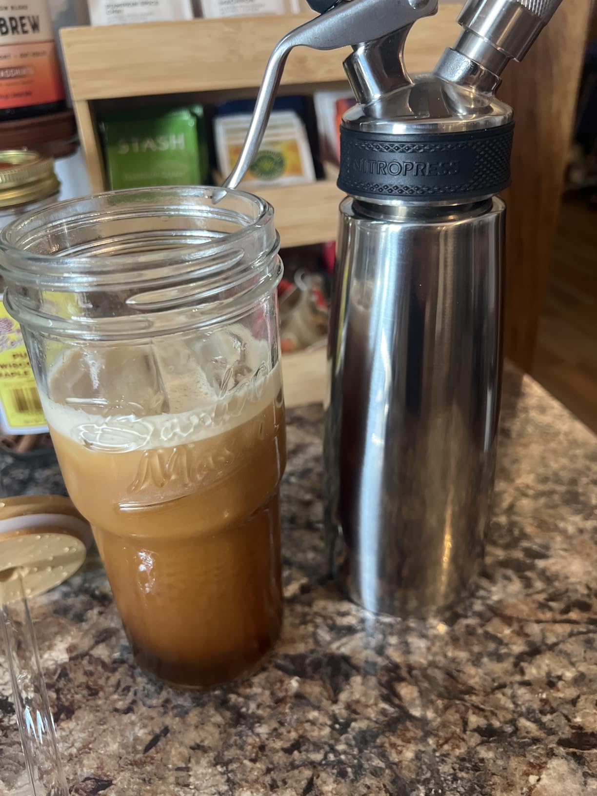 Original NitroPress - Nitro Cold Brew Coffee Maker Kit | Includes 10 Nitrogen Cartridges | Portable Infuser for Smooth Nitro Drinks customer photo 1
