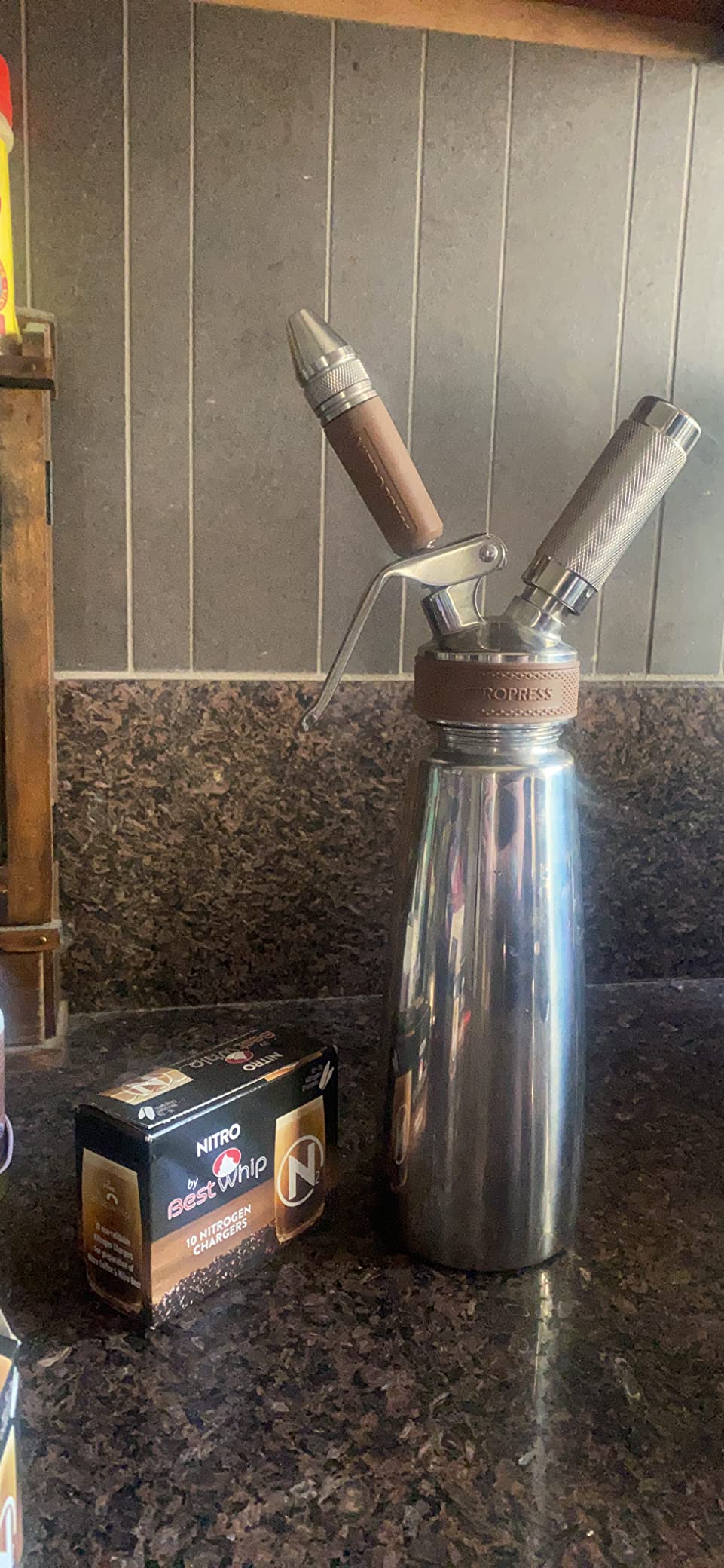 Original NitroPress - Nitro Cold Brew Coffee Maker Kit | Includes 10 Nitrogen Cartridges | Portable Infuser for Smooth Nitro Drinks customer photo 2