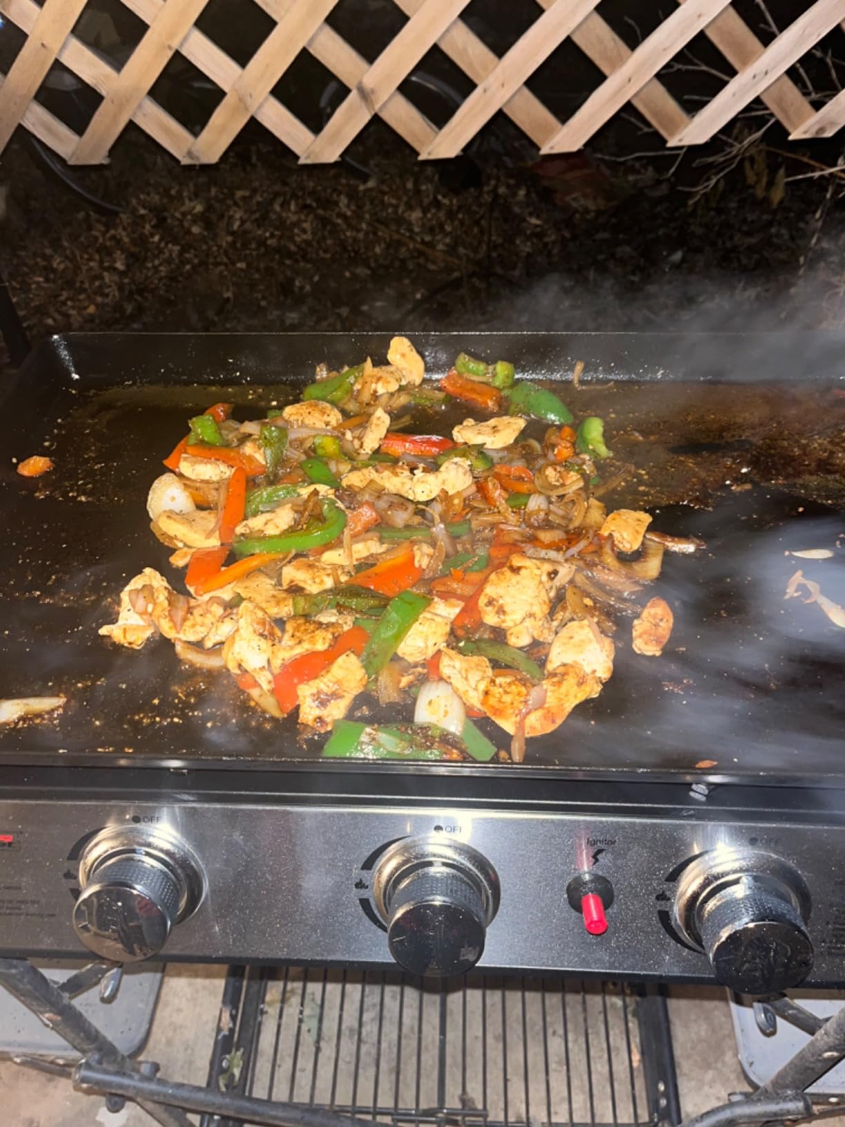 Royal Gourmet PD1301S Portable 3-Burner Tabletop Gas Griddle, 25,500 BTU, Black & Silver customer photo 1