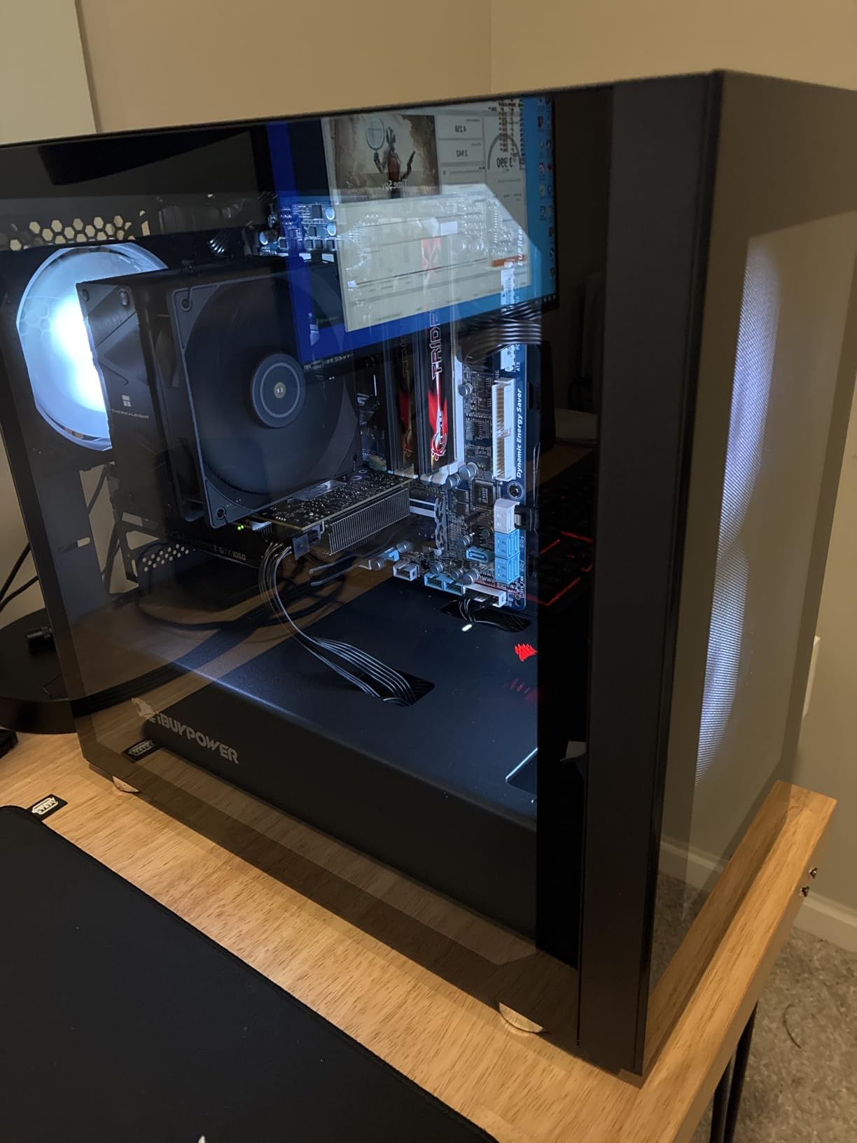 Segotep 650W 80 Plus Gold Certified Non-Modular ATX Power Supply with 6+2 Pin Connectors PFC Protection and RoHS Compliance, 120mm Silent Fan Gaming PSU GN-650 Black customer photo 1