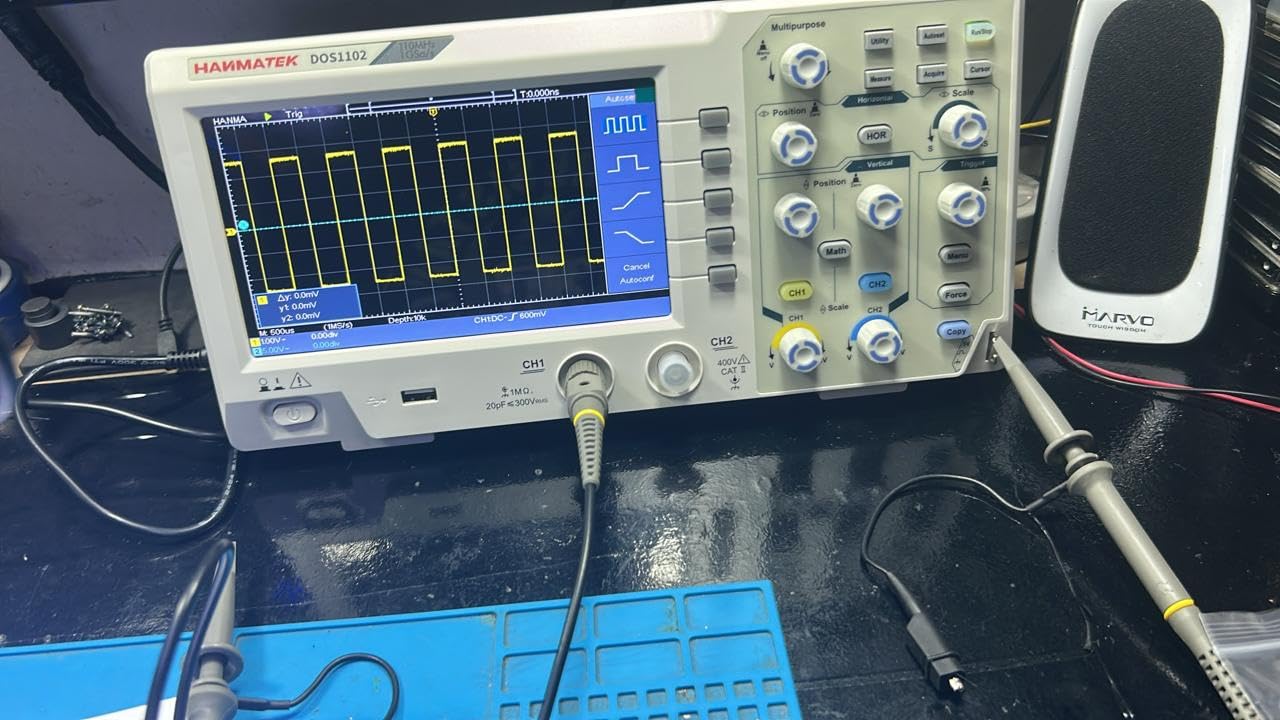 Hanmatek DOS1102 Digital Oscilloscope 110MHz Bandwidth 2 Channels 7 inch TFT-LCD 500 MS/s Sampling Rate customer photo 1