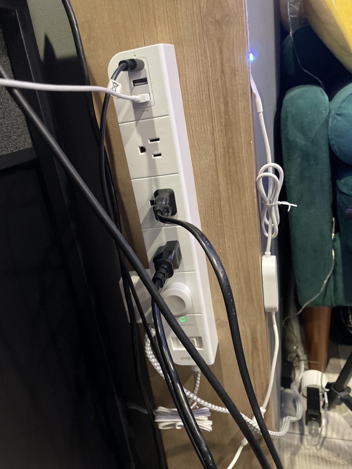 Kasa Smart Plug Power Strip KP303, Surge Protector with 3 Individually Controlled Smart Outlets and 2 USB Ports, Works with Alexa & Google Home, No Hub Required customer photo 1