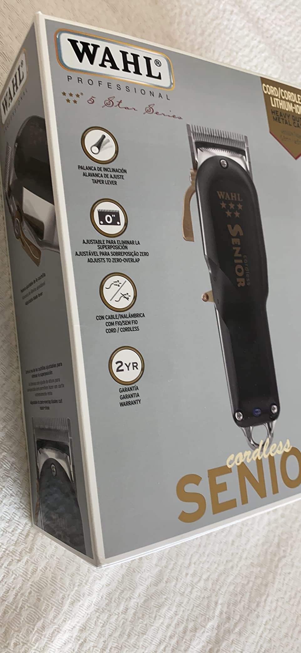 Wahl 5 Star Cordless Senior Clipper, Precision Fade Blades, Metal Housing, 80-Minute Run Time customer photo 2