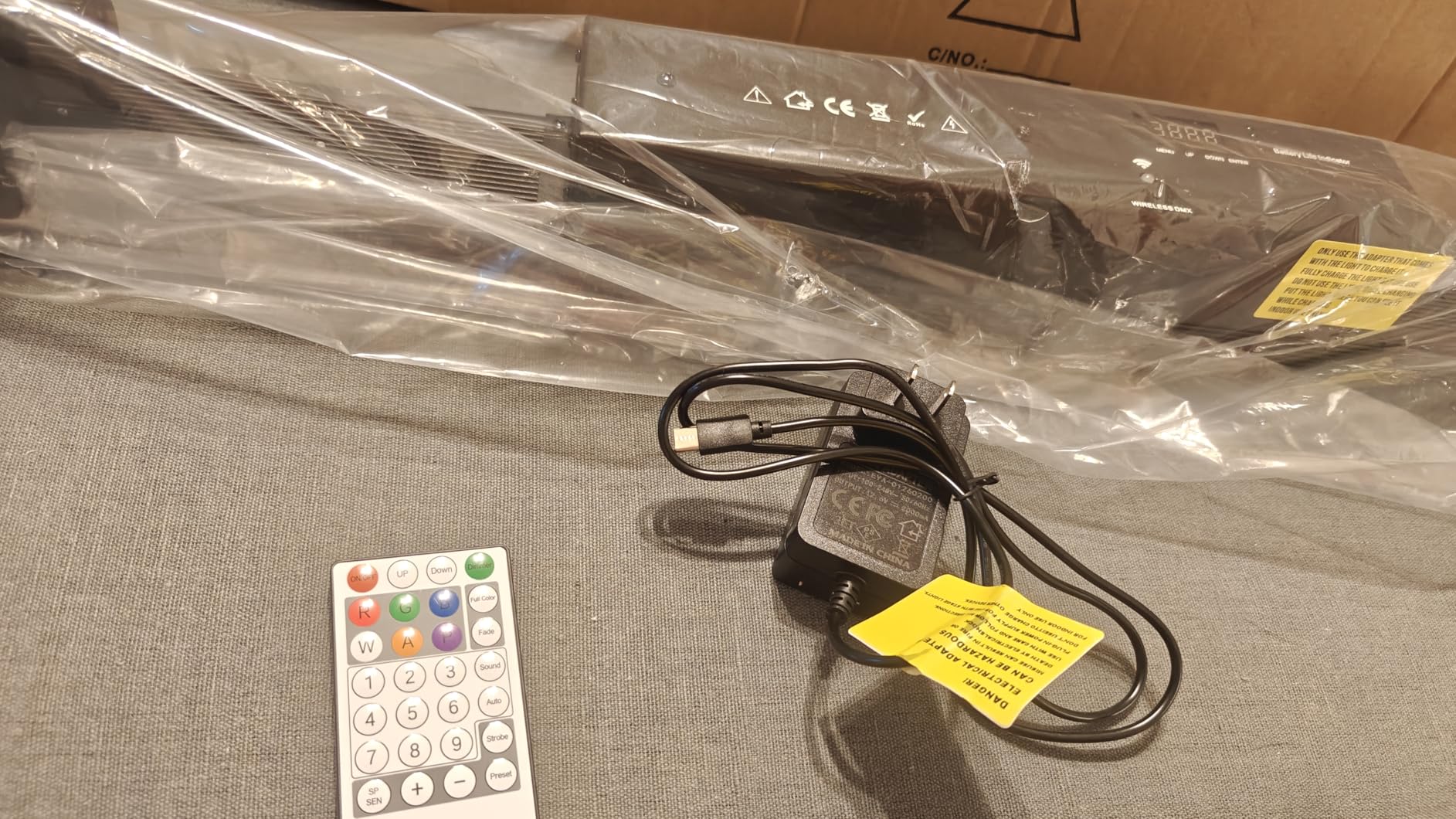 Stage Wash Light Bar: 96LED RGB Strips Surrounded in 12LED Warm Beam & 156 White Strobe - Aluminum Alloy Fast Cooling - DMX Sound Activated - Ideal for Mobile Show Concert Music Dance Party customer photo 1