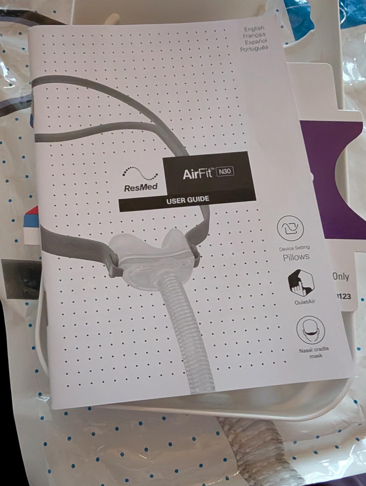 ResMed AirFit N30 Frame System - For Nasal CPAP Mask - Replacement CPAP Accessories - Without Headgear - Medium customer photo 2