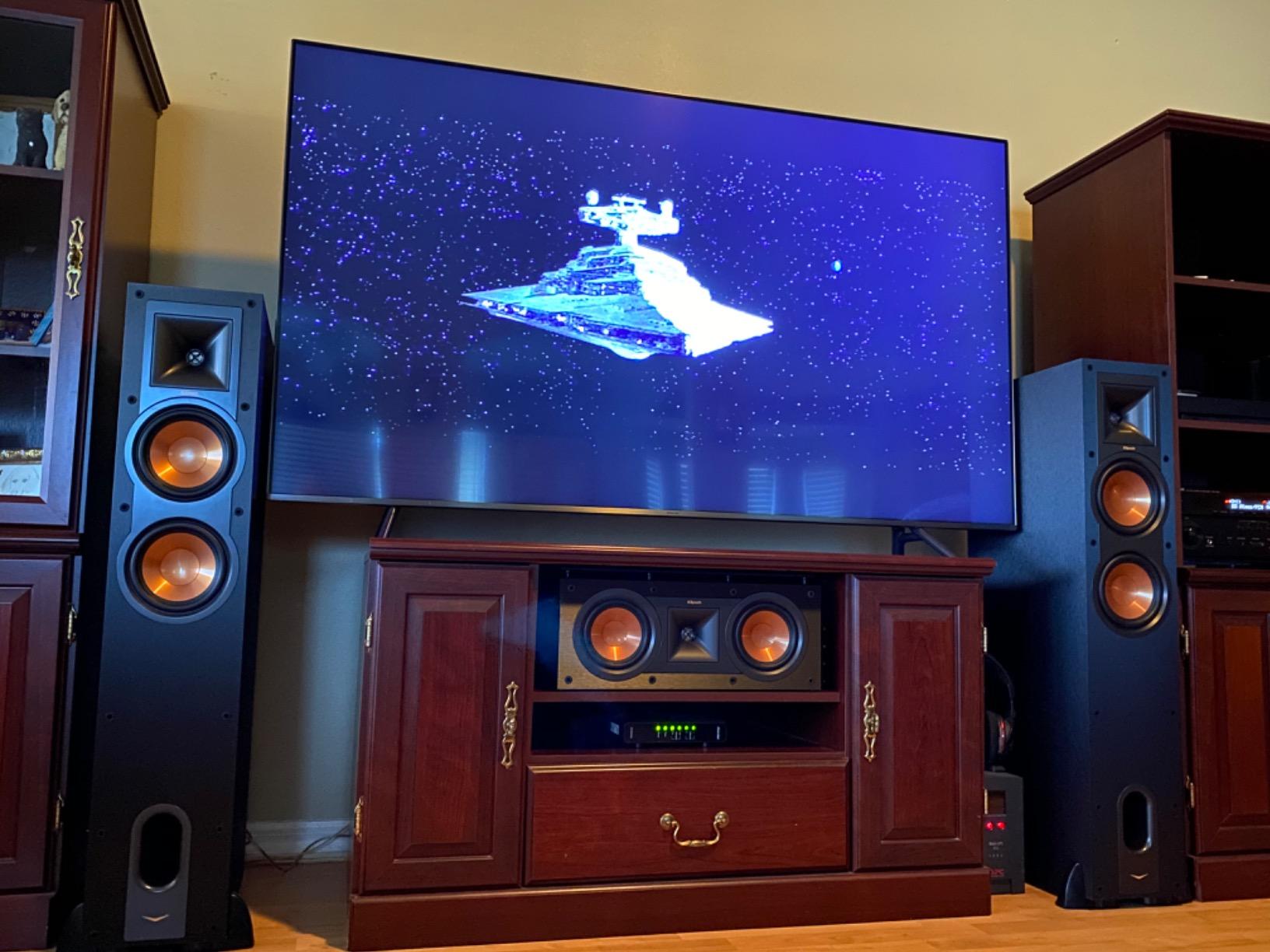 Klipsch Reference R-26FA 5.1 Home Theater Pack, Brushed Black Polymer Veneer customer photo 1