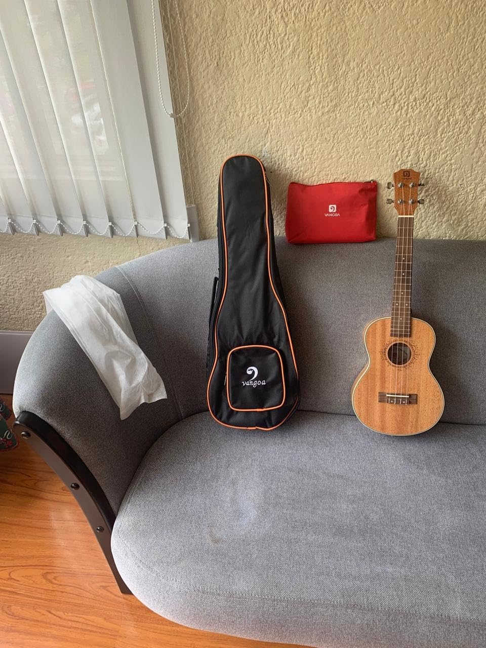 Tenor Ukulele 26 Inch Mahogany Professional Acoustic Ukelele Four String Wooden Hawaiian Uke Beginner Kit Ukuleles Bundle for Adult Starter Kit, by Vangoa customer photo 1