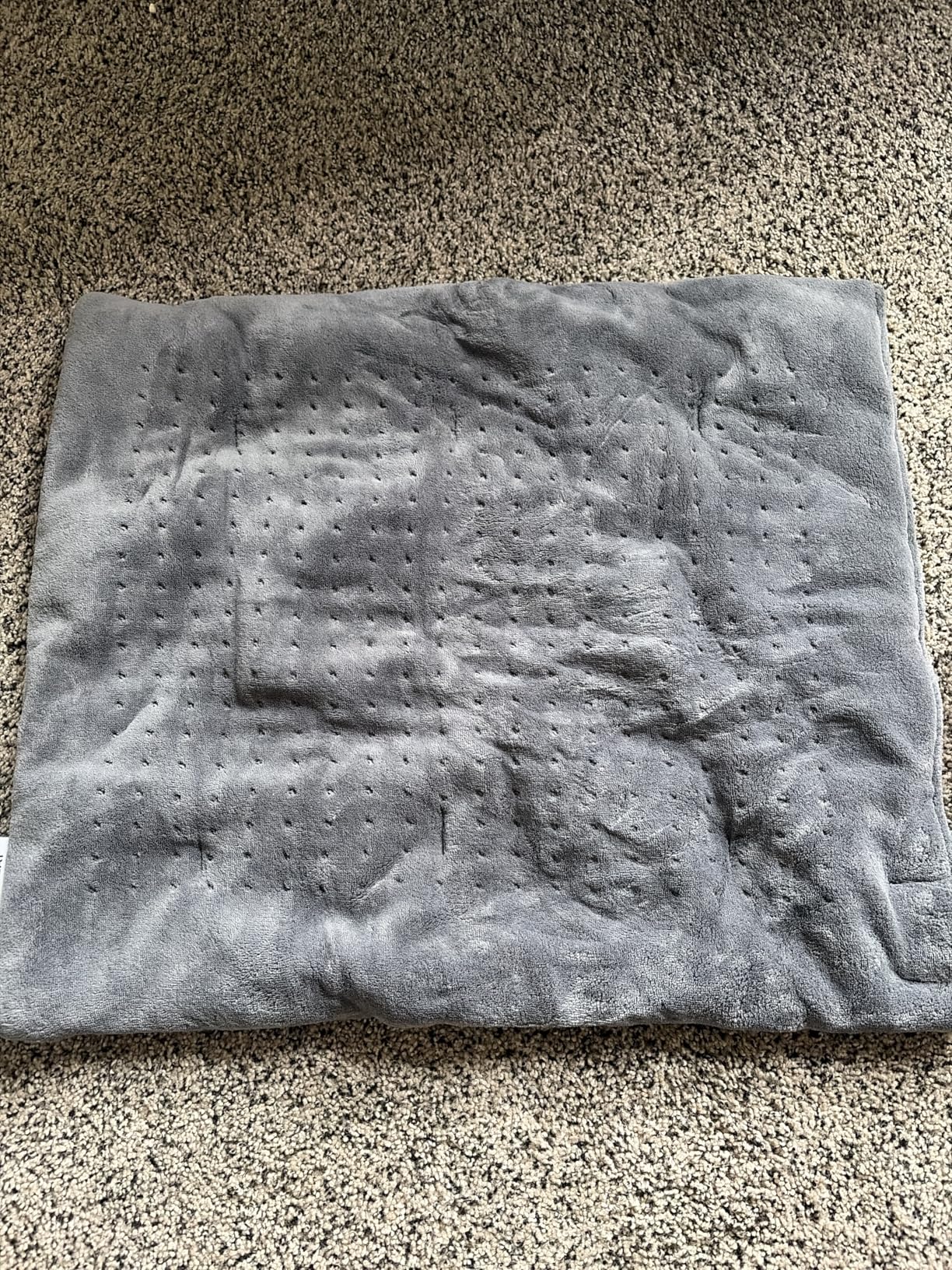 Calming Heat Massaging Vibrations Weighted Heating Pad by Sharper Image | Temperature Settings, Auto Shut-Off Feature customer photo 1