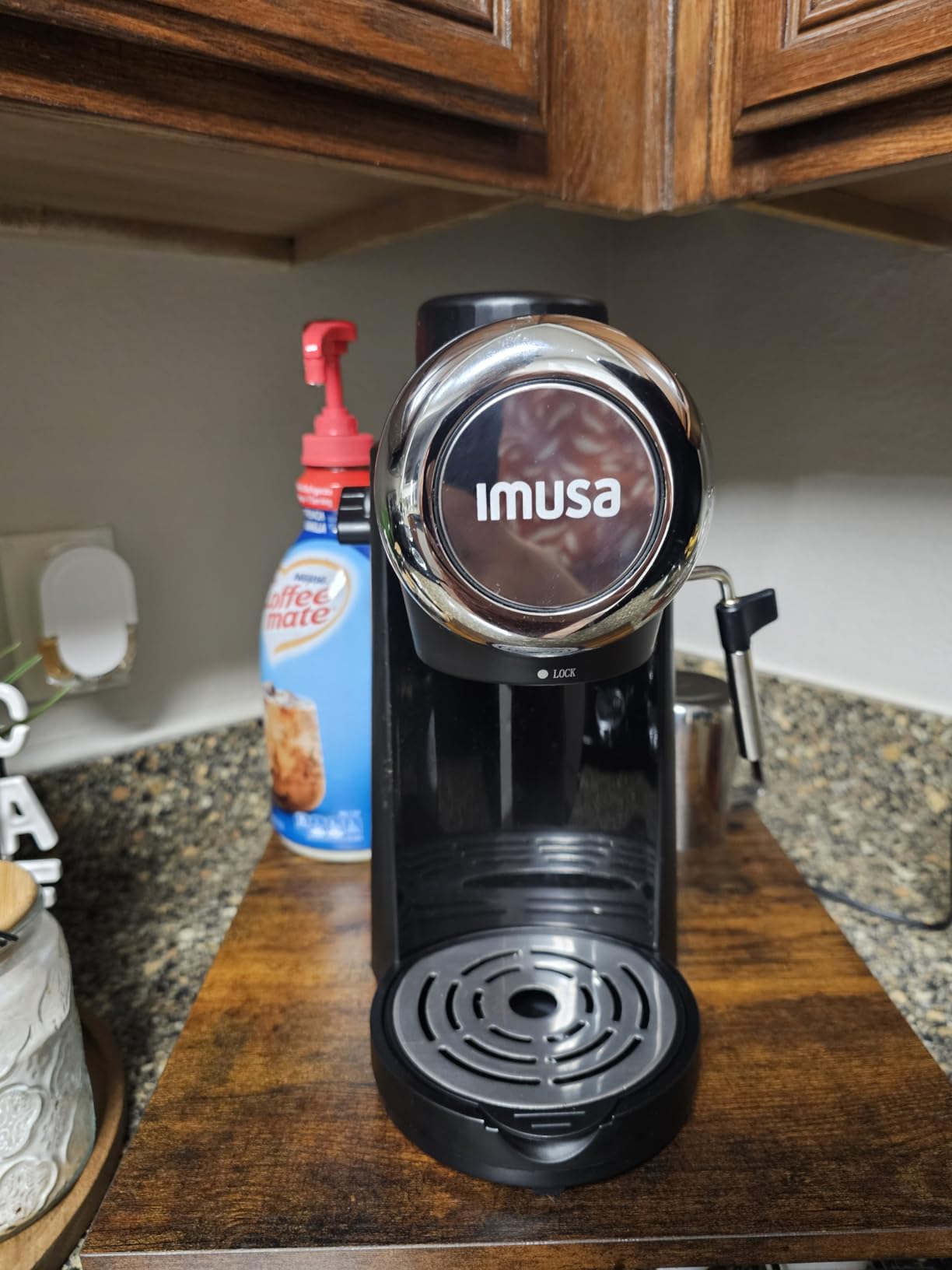 Imusa 4 Cup Epic Electric Espresso/Cappuccino Maker, Red customer photo 2