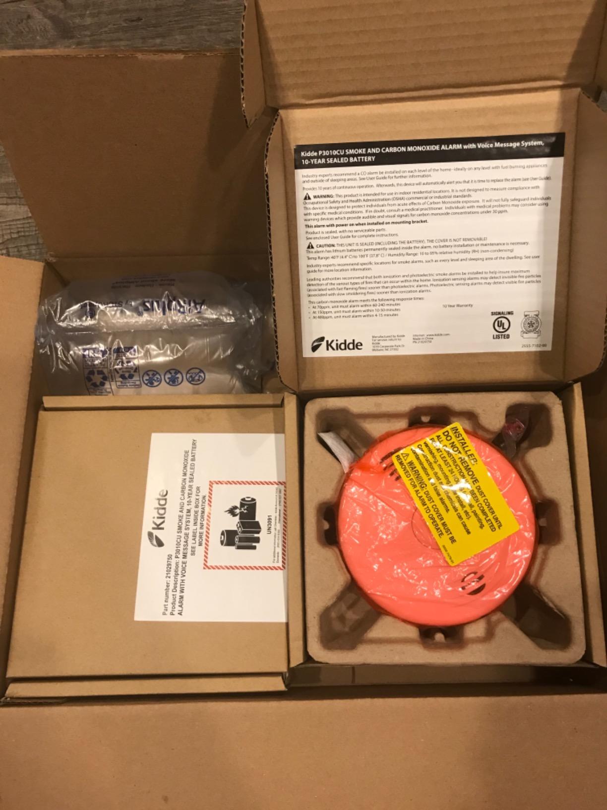 Kidde Smoke & Carbon Monoxide Detector, 10-Year Battery, Voice Alerts customer photo 2