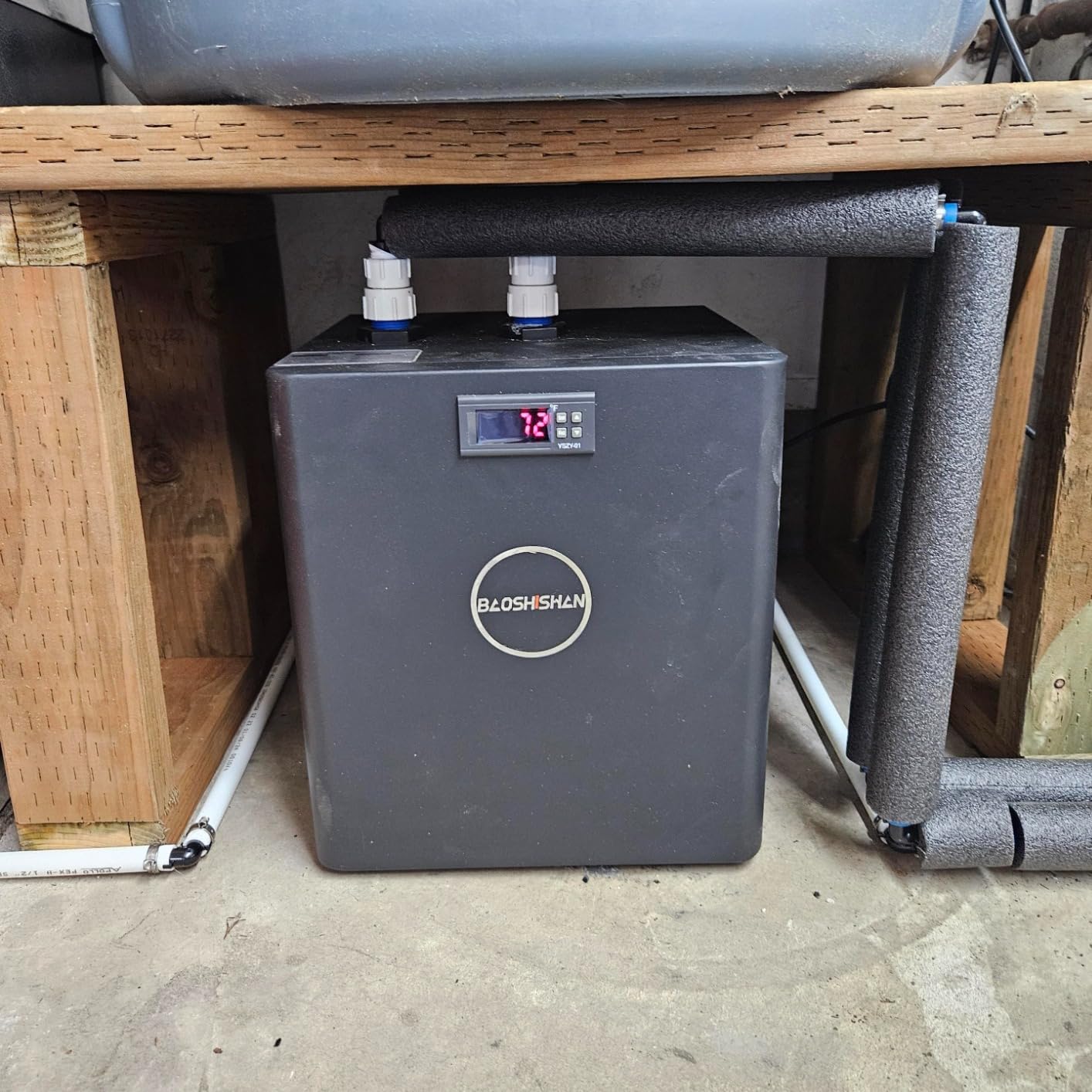 BAOSHISHAN Aquarium Chiller 79 gal, 1/3 HP Water Chiller for Hydroponics System with Compressor Refrigeration Low Noise for Axolotl, Coral Reef, Fresh & Salt Fish Tank customer photo 2