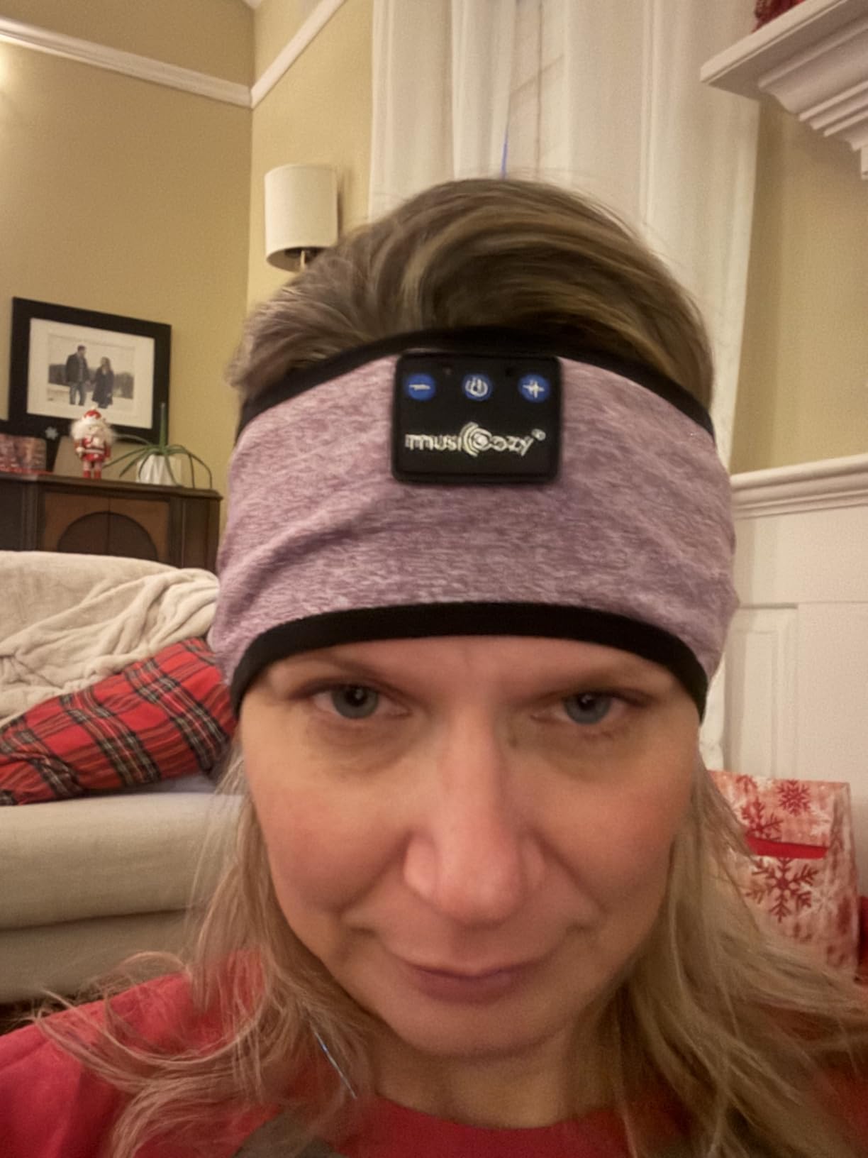 MUSICOZY Sleep Headphones Bluetooth 5.4 Headband, Wireless Earphones Music Sleep Earbuds Sleeping Eye Mask customer photo 2