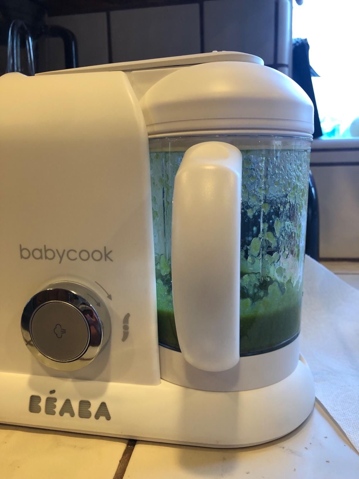 BEABA Babycook Solo 4 in 1 Baby Food Maker, Puree Steamer and Blender for Purees, Grinder with Auto Steam Cooking, Large Capacity 1,100 mL/37 oz, 27 Servings in 20 Mins, Charcoal customer photo 1