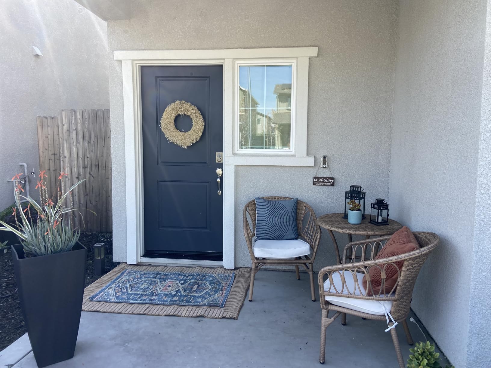 Nuloom Asha Light Brown/Ivory, 8' x 10', Casual, Striped Border, Soft and Cozy, High Traffic, Stain Resistant, Easy Clean, Durable Area Rug for Indoor/Outdoor Patio, Deck, Porch, Garden, Courtyard customer photo 1