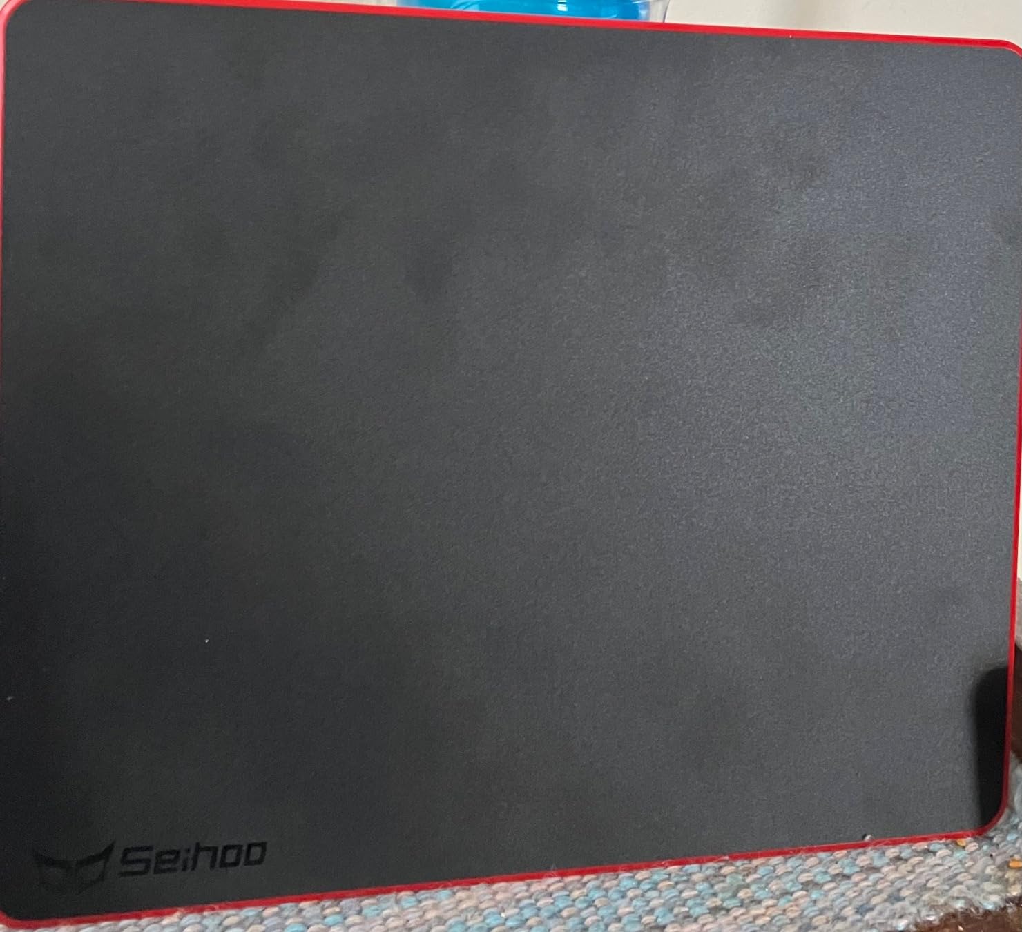 Mouse Pad, Resin Hard Surface Mouse Mat Polymer Silicone Bottom Gaming Mousepad No Smell Waterproof for Games, Office 24 x 20cm (9.5 x 7.8in) customer photo 1