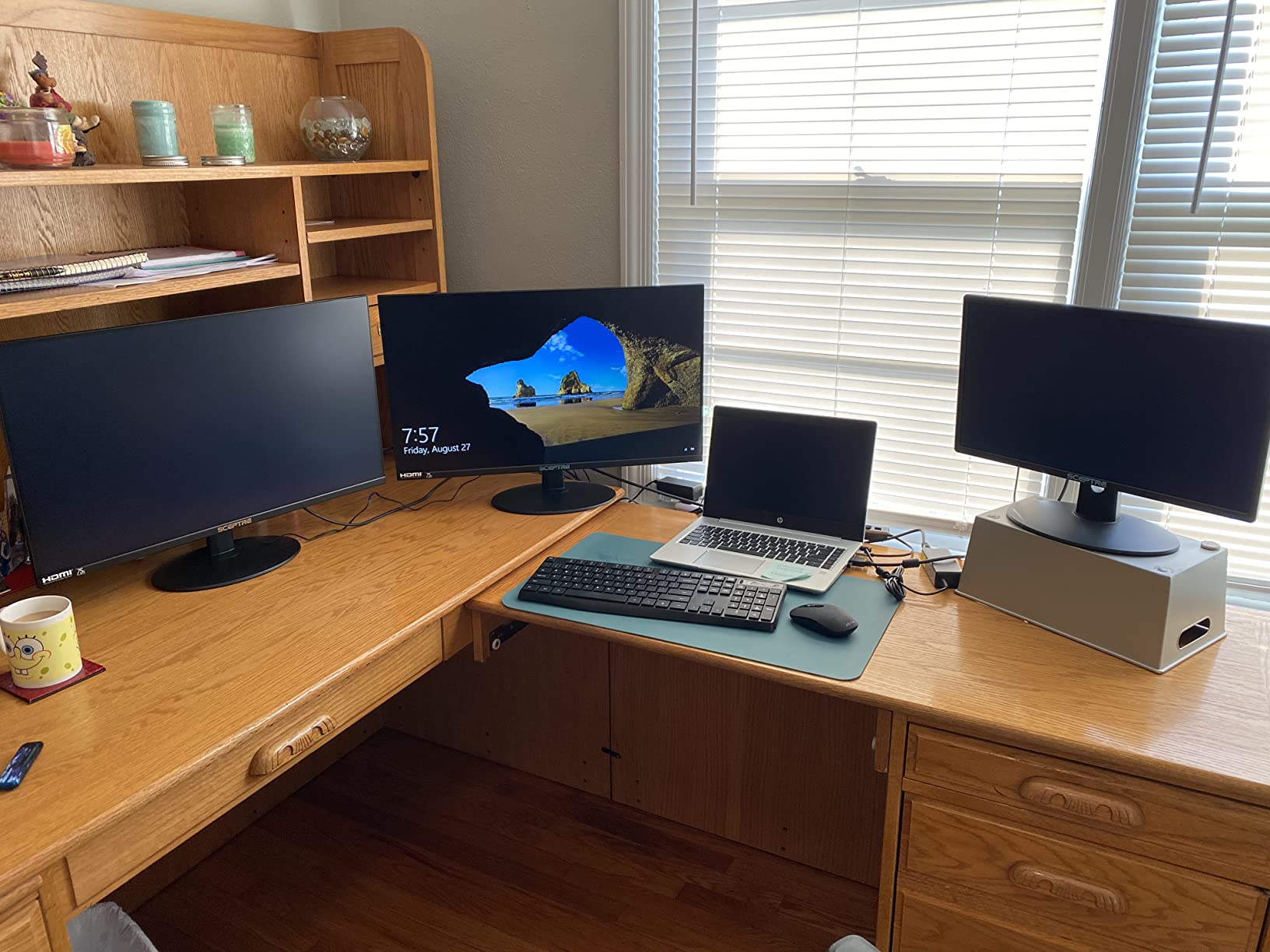 Sceptre IPS 27-Inch Business Computer Monitor 1080p 75Hz with HDMI VGA Build-in Speakers, Machine Black 2020 (E275W-FPT), 27