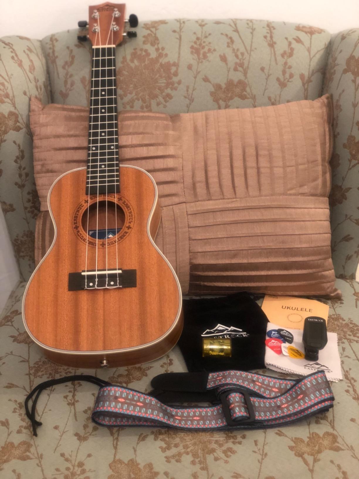 EASTROCK Tenor Ukelele Sapele Beginner 26 inch Ukulele Big Package Kit Suitable for adults, Beginners customer photo 1