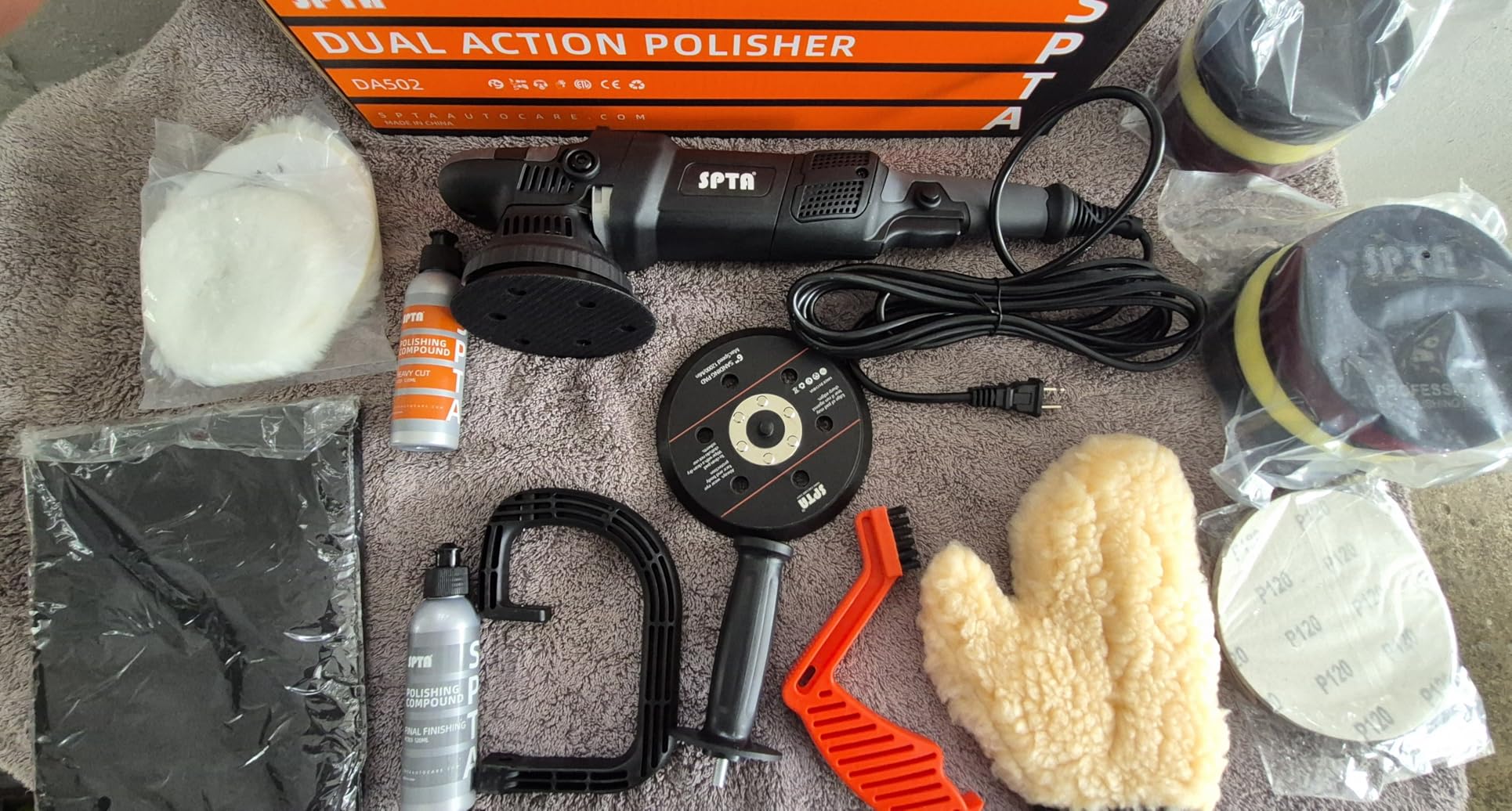 SPTA 5-Inch Dual Action Random Orbital Car Polisher customer photo 1