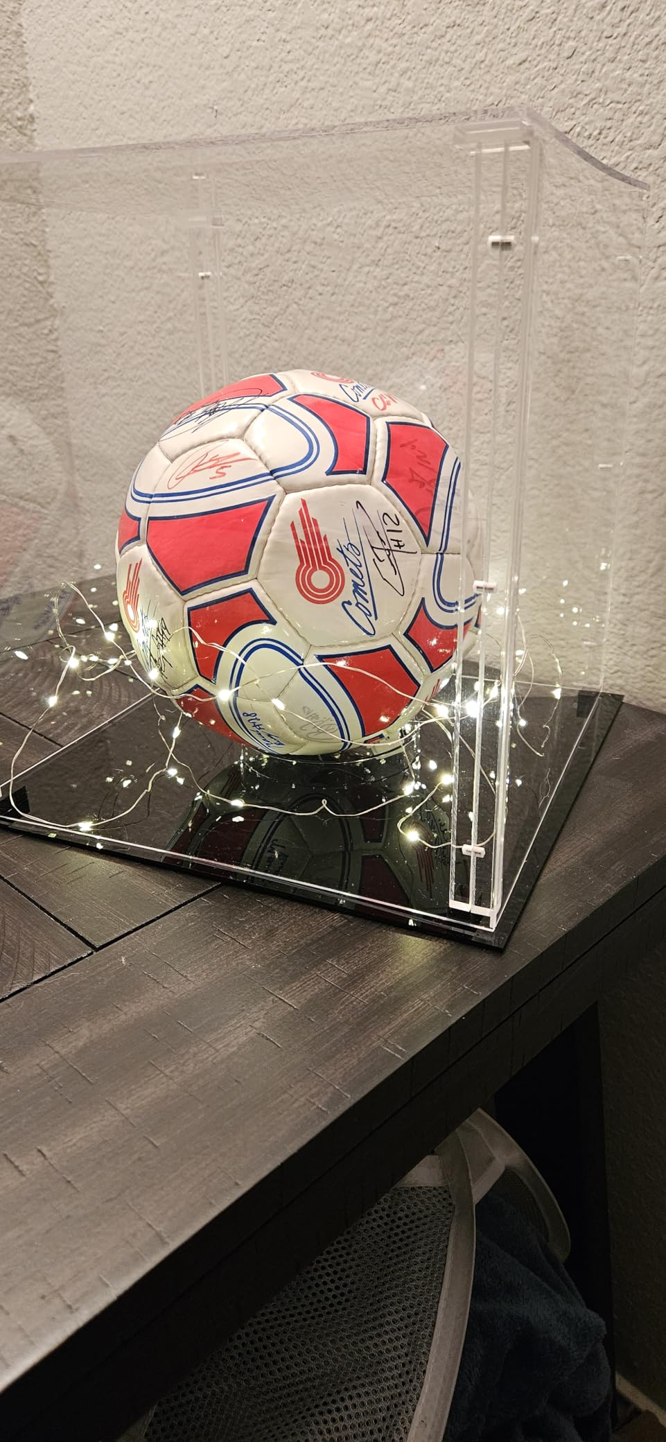 Franklin Sports Display Case - Memorabilia - UV Protected - Sport Collectibles - Baseball - Batting Gloves - Basketball - Soccer Ball - Football customer photo 1