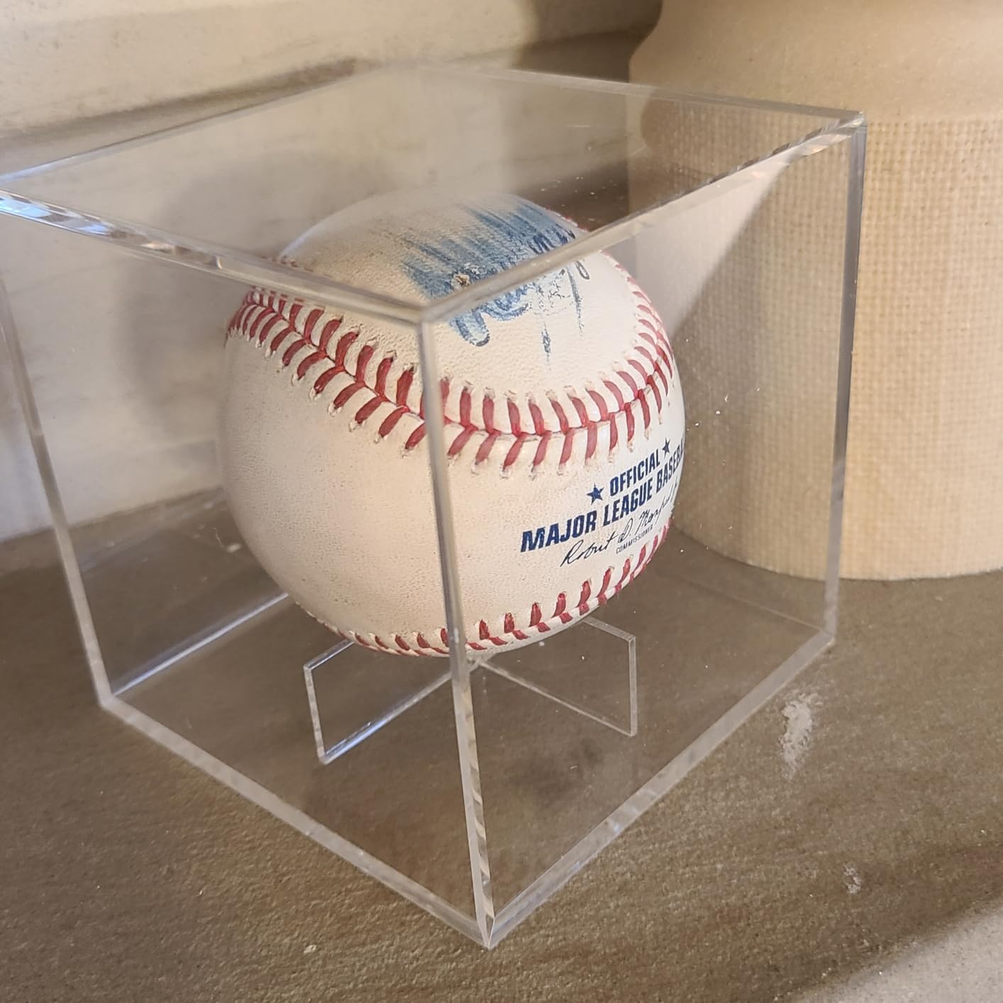 Franklin Sports Display Case - Memorabilia - UV Protected - Sport Collectibles - Baseball - Batting Gloves - Basketball - Soccer Ball - Football customer photo 2