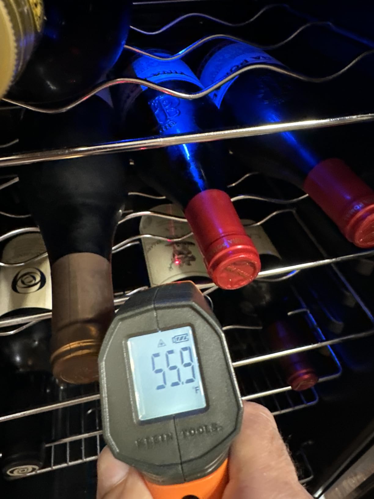 BLACK+DECKER 26 Bottle Wine Fridge with Interior Light and Mechanical Temperature Control, Compressor Cooling Wine Cooler Refrigerator with 4 Wine Racks and 1 Flat Shelf, Wine Bottle Chiller customer photo 2