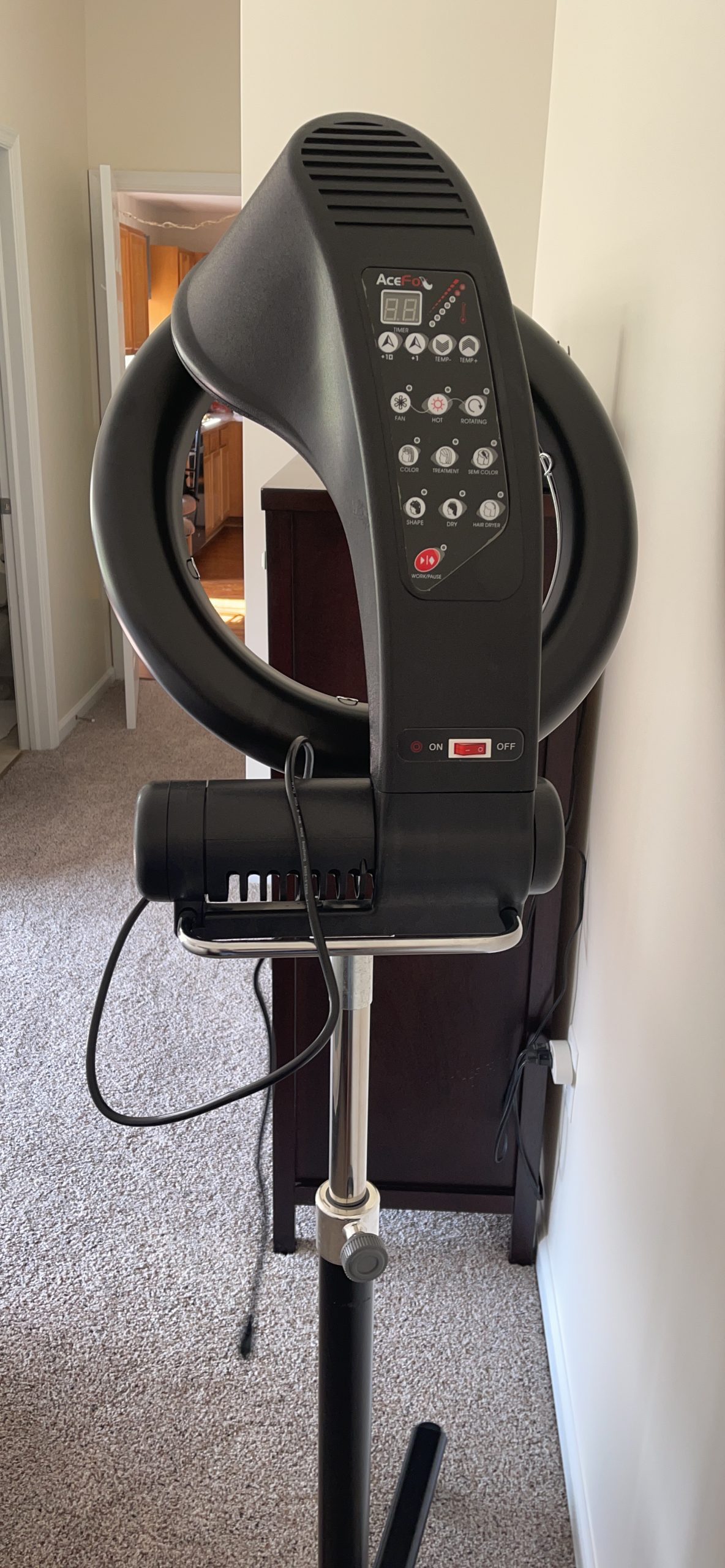 Stand Hair Dryer, Orbiting Rotating Hair Processor, Hair Dryer Accelerator, Perm Styling customer photo 1