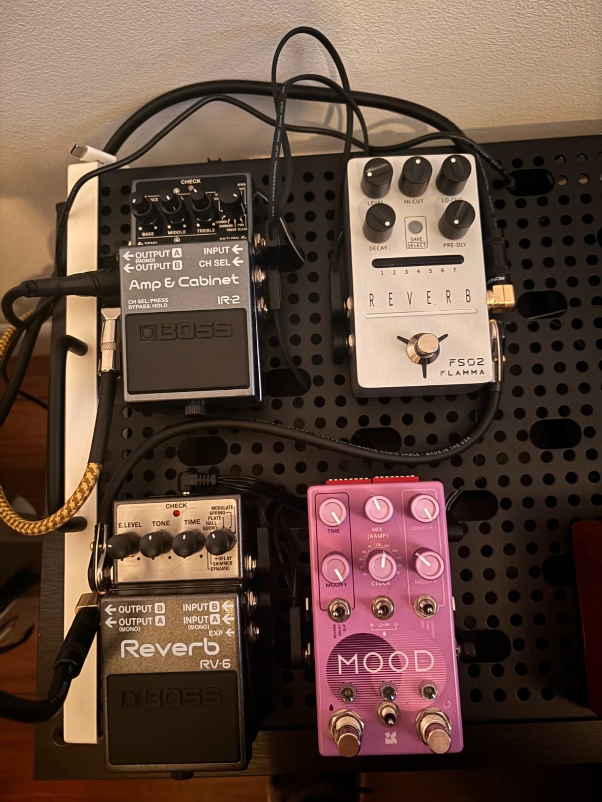 FLAMMA FS02 Reverb Pedal Stereo Guitar Effects with 7 Storable Preset Slots customer photo 2