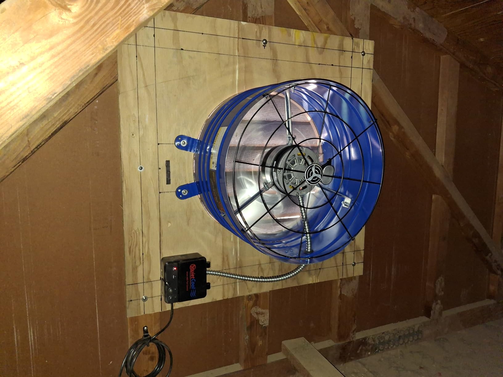 QuietCool AFG SMT PRO-2.0 Smart Attic Fan for Gable Vents - 1945 CFM, Smart App Control, Thermostat & Humidistat customer photo 1