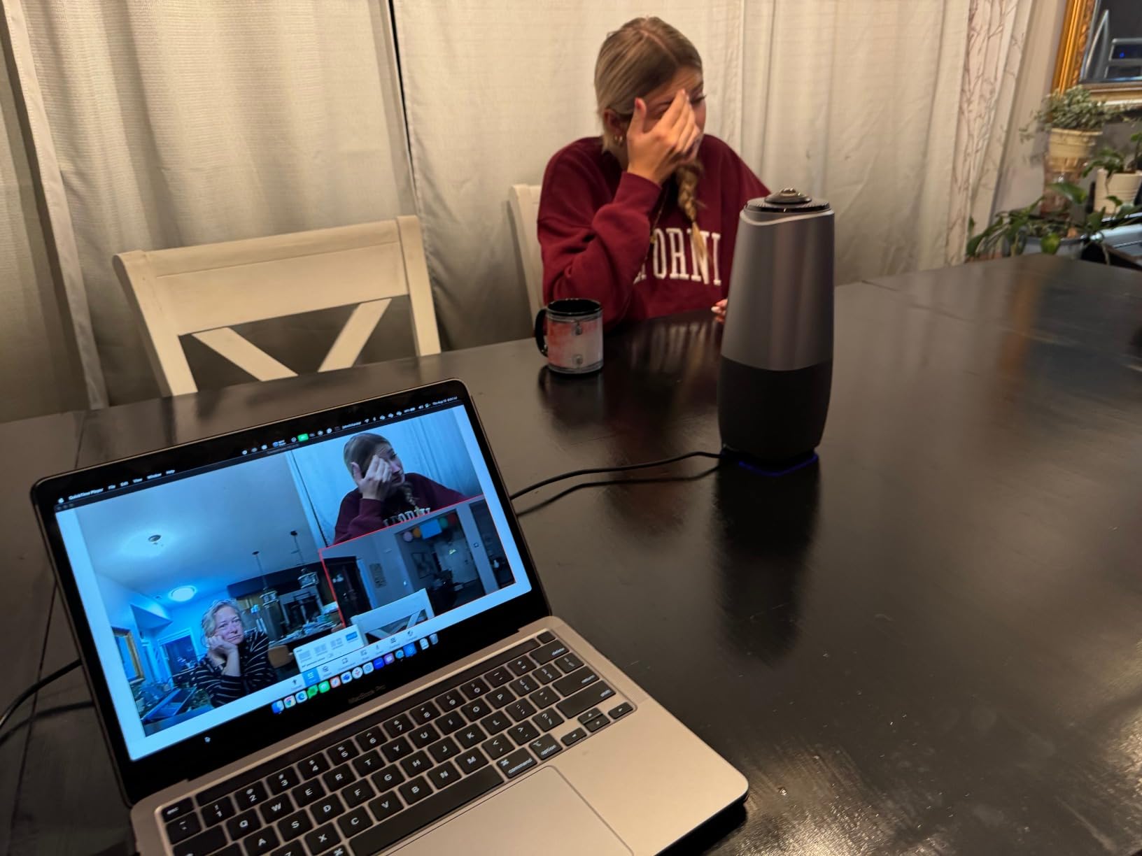 COOLPO Camera 360, 4K Video Conference Room Camera, Webcam, AI Driven Speaker Tracking, Noise Cancellation, Works with Zoom, Google Meet, Teams and More, Meeting, AI Huddle Pana customer photo 1