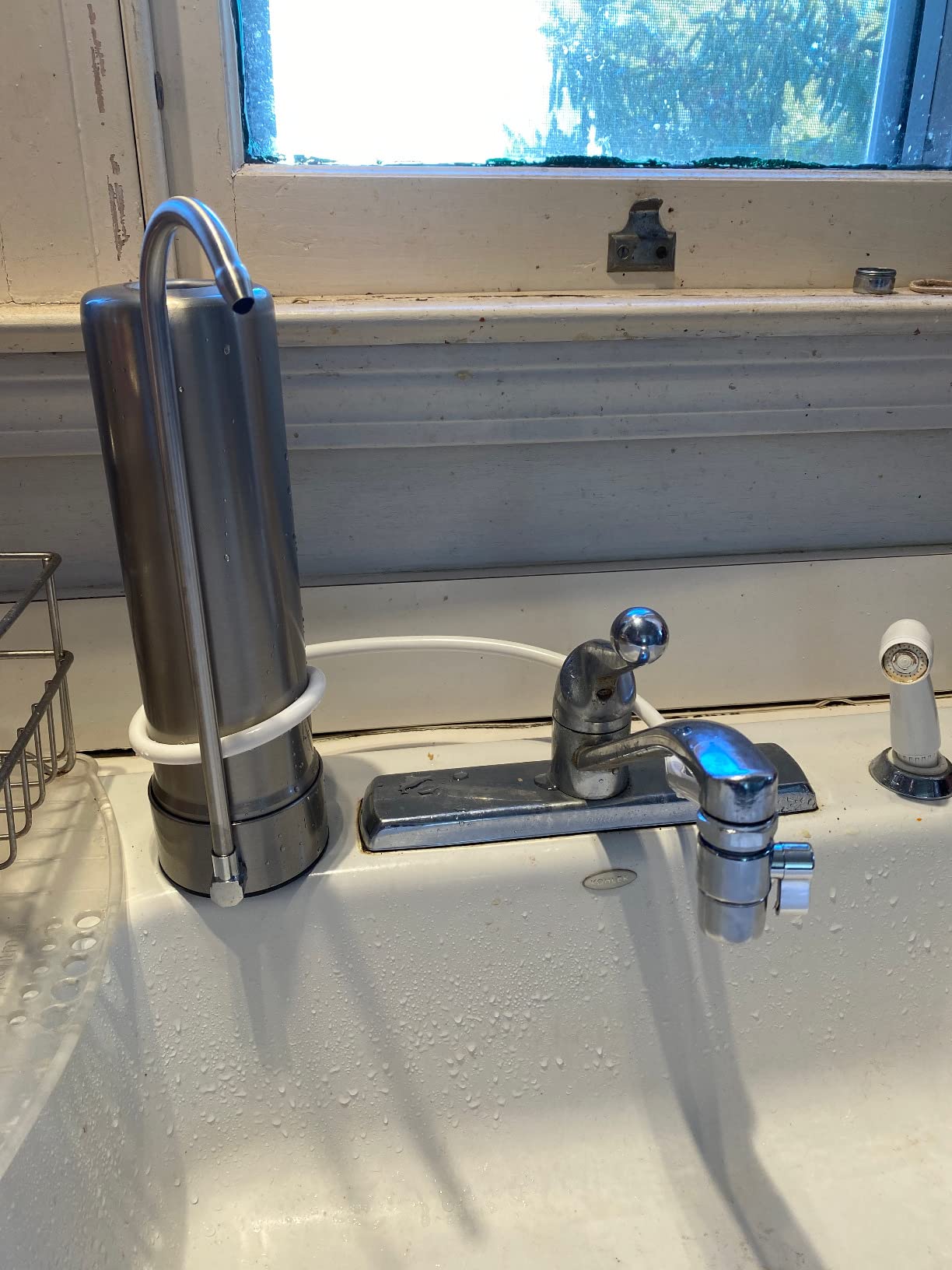 Waterdrop Water Filter for Sink Faucet, NSF/ANSI 42 Certified Countertop Water Filter System, 5-Stage Stainless Steel Faucet, 8000 Gallons, Reduces Heavy Metals and 99% Chlorine, WD-CTF-01(1 Filter) customer photo 1