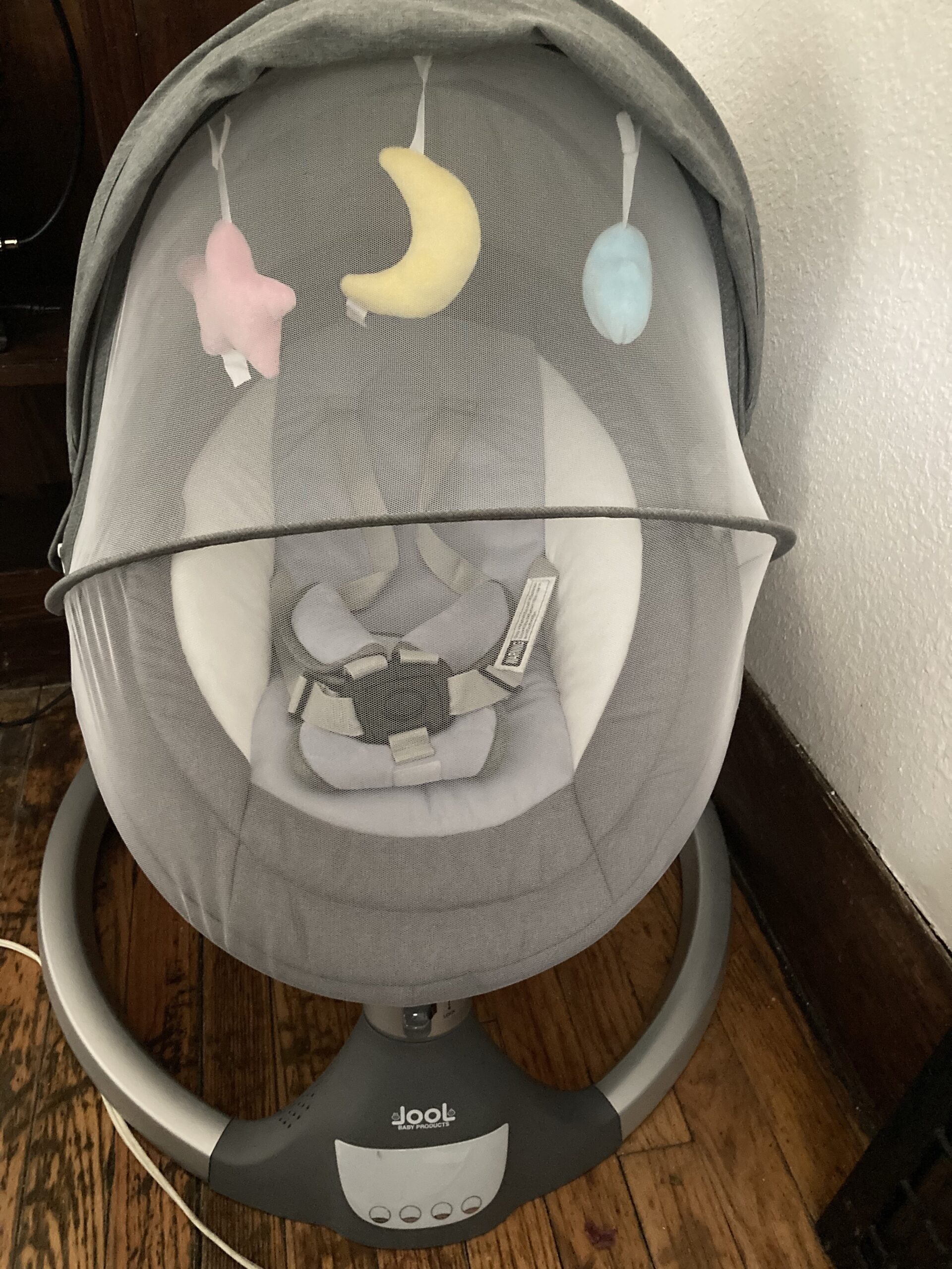 Jool Baby Nova Swing for Newborns - Electric Motorized Infant Swing, Bluetooth Music, 10 Preset Melodies, Remote (Updated Model, Gray) customer photo 2