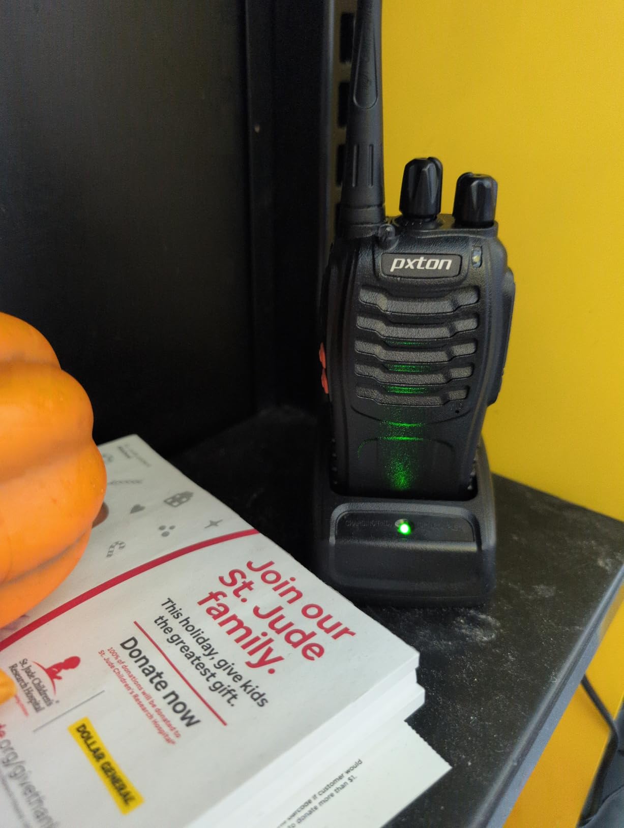 pxton Walkie Talkies Rechargeable Long Range Two-Way Radios with Earpieces,2-Way Radios UHF Handheld Transceiver Walky Talky with Flashlight Li-ion Battery and Charger (2 Pack) customer photo 2