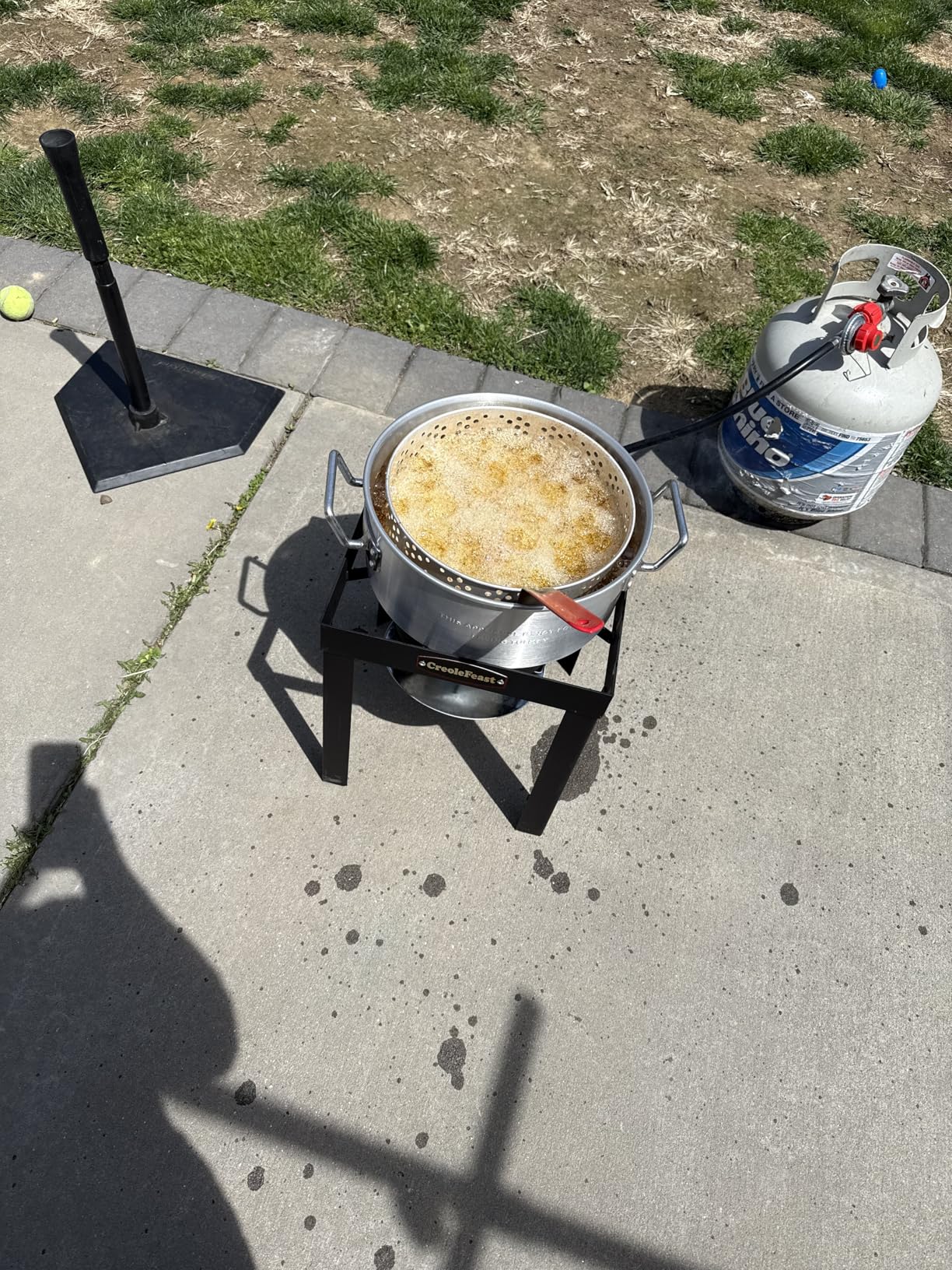 CreoleFeast TFS3010 Propane 30 Qt. Turkey and 10 Qt. Fish Fryer Boiler Steamer Set, 50,000 BTU Burner, Ideal for Outdoor Cooking customer photo 1