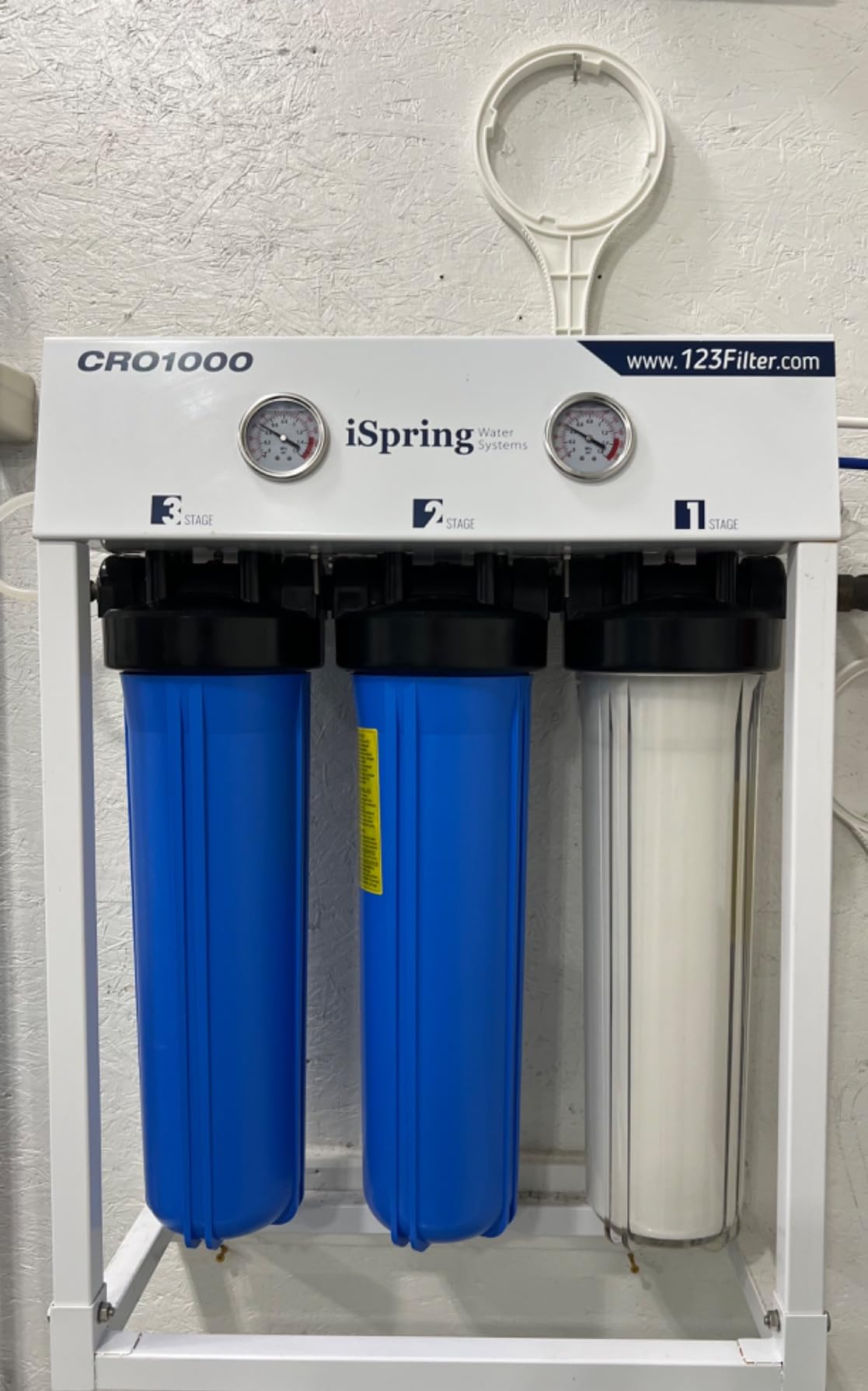 iSpring CRO1000 4-Stage Tankless Commercial Reverse Osmosis Water Filtration System, 1000 GPD High Flow customer photo 2