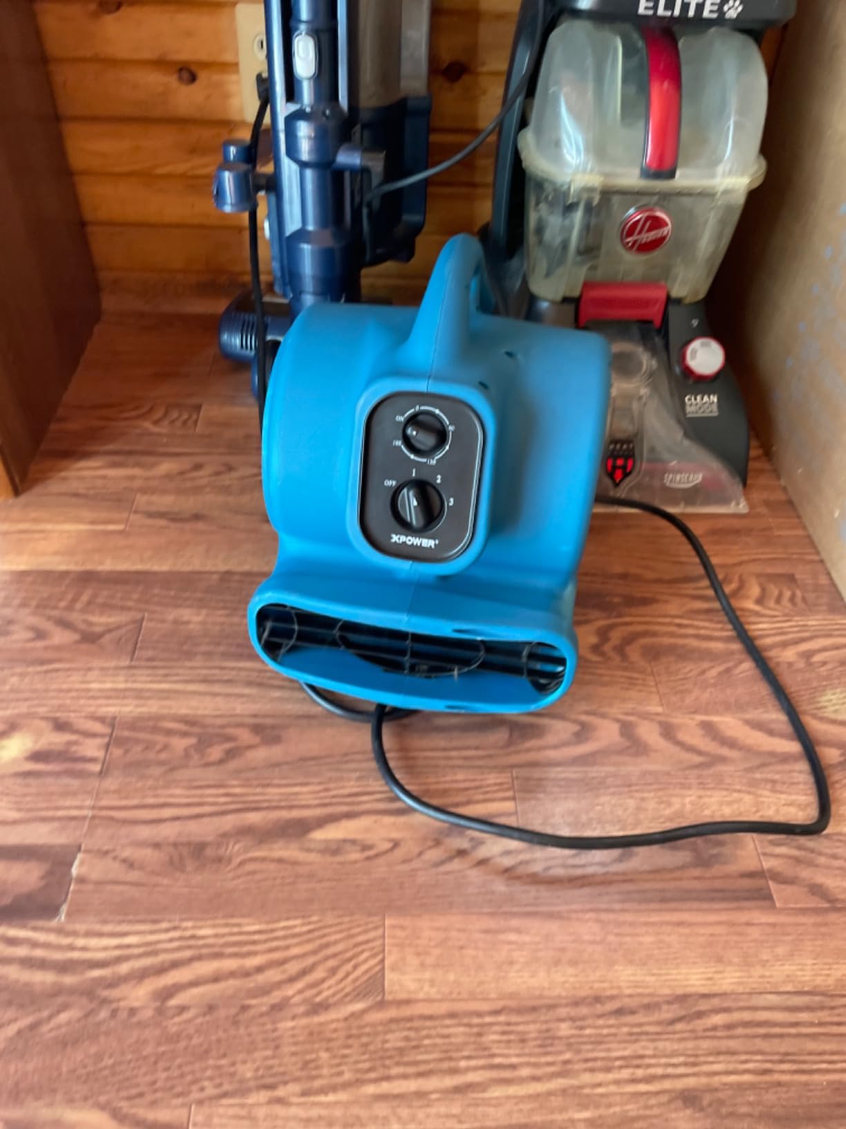 XPOWER P-230AT Mini Mighty 1/4 HP 925 CFM Centrifugal Air Mover, Carpet Dryer, Floor Fan, Blower, Stackable, Daisy Chain, for Water Damage Restoration, Janitorial, Plumbing, Home Use customer photo 2