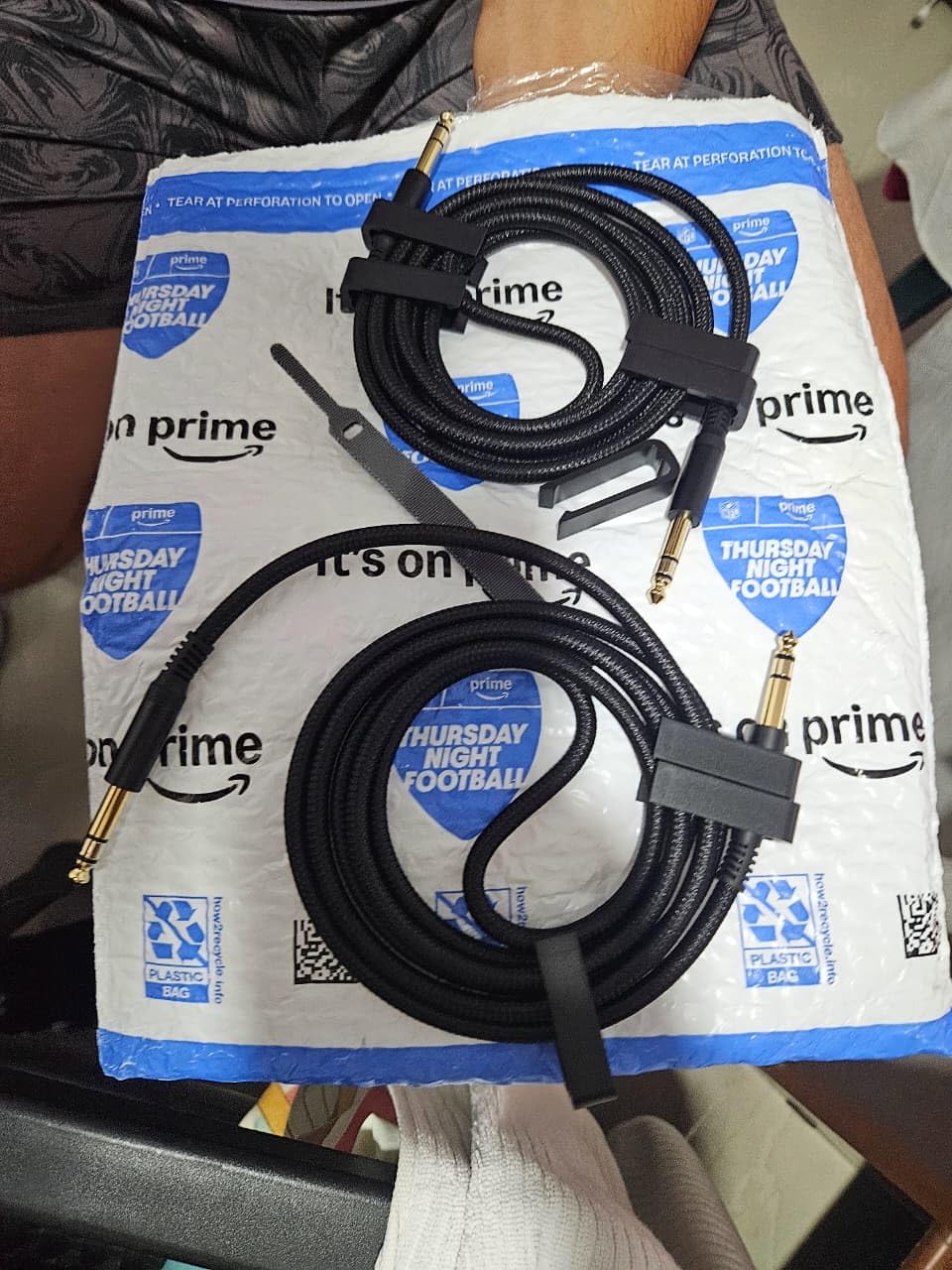 Elebase 1/4 Inch TRS Instrument Guitar Cable 10ft 2Pack,Straight 6.35mm Guitar Bass AMP Cord,Quarter Inch 6.3mm Male Jack Stereo Audio Balanced Line for Electric Guitar,Bass,Keyboard,Amplifier,Speaker customer photo 2