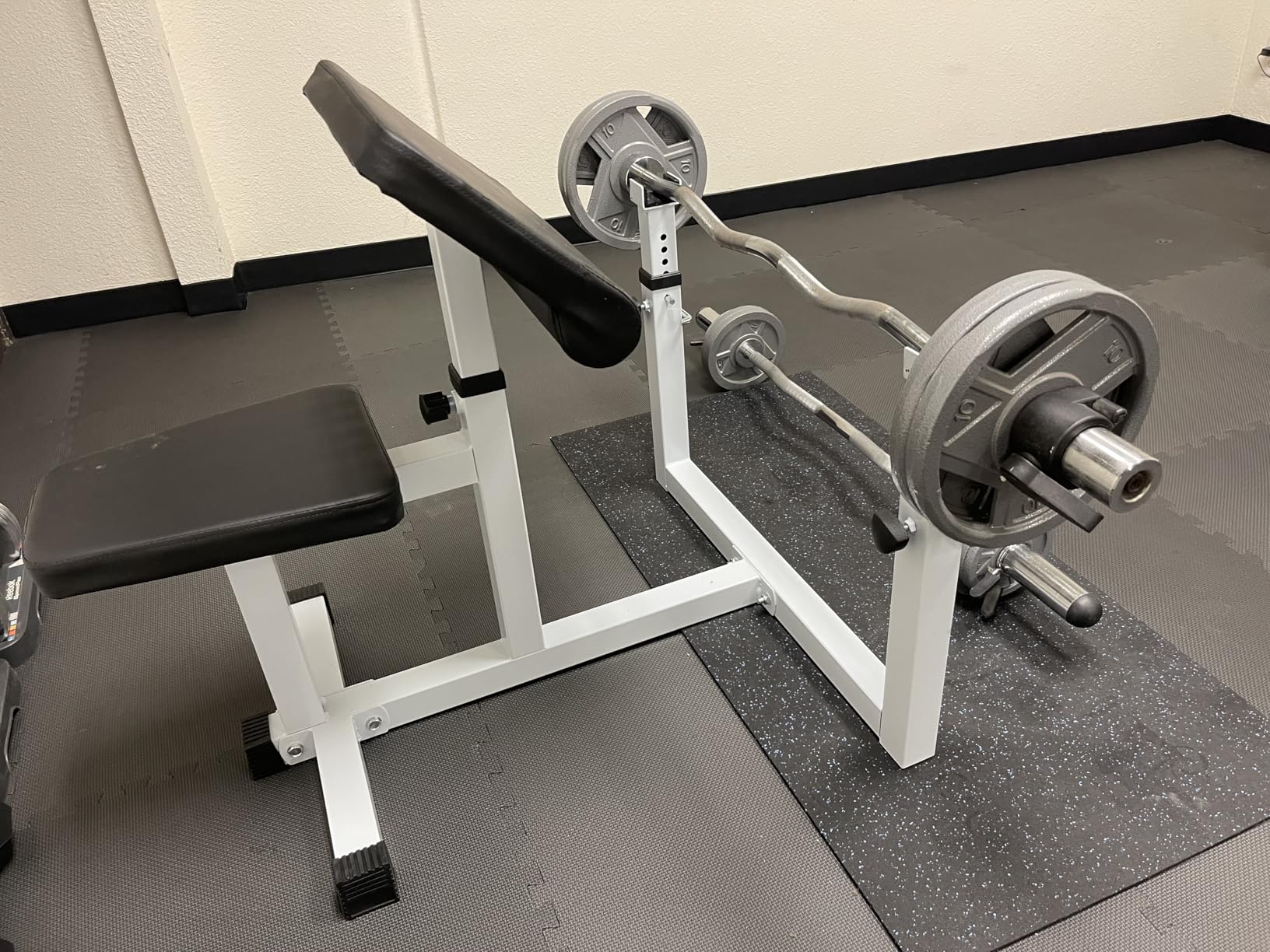 ANT MARCH Preacher Curl Weight Bench Seated Arm Isolated Barbell Dumbbell Biceps Station Home Gym Max load 450 LBS customer photo 1