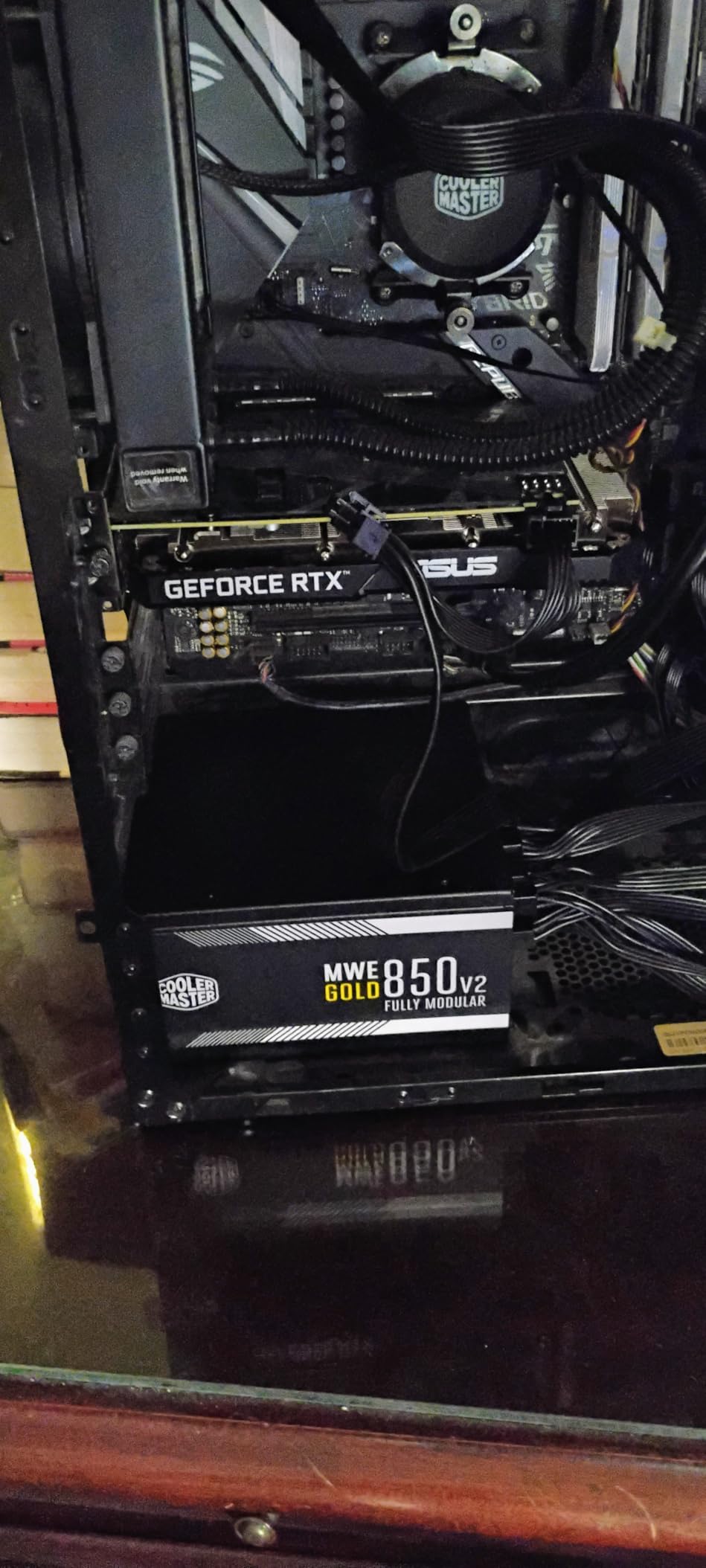 Cooler Master MWE Gold 850 V2 Fully Modular Power Supply - 850W 80+ Gold Certified PSU, Dual EPS Connectors, Semi-Fanless Low Noise Design, Flat Black Cables, Reliable ATX Gaming PSU, 5-Year Warranty customer photo 2