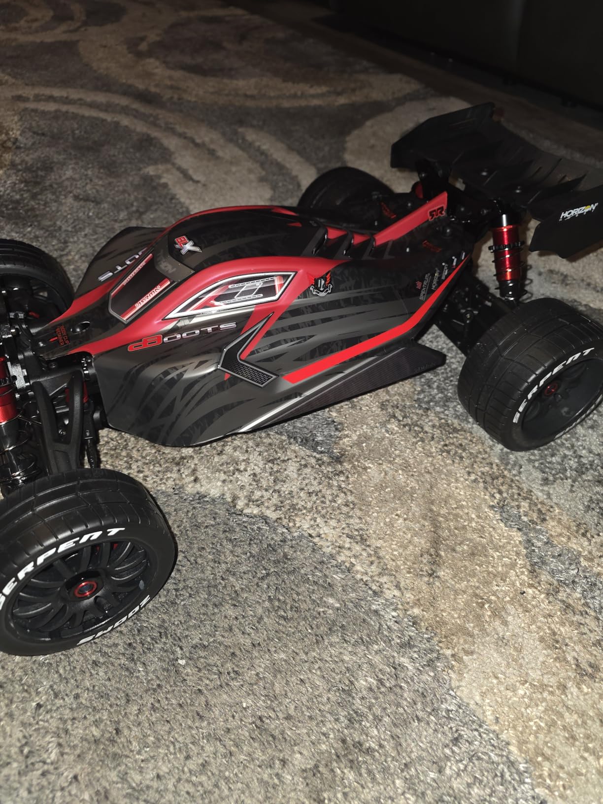 ARRMA RC Car 1/8 Typhon 6S V5 4WD BLX Buggy with Spektrum Firma RTR (Ready-to-Run), Black and Red customer photo 1