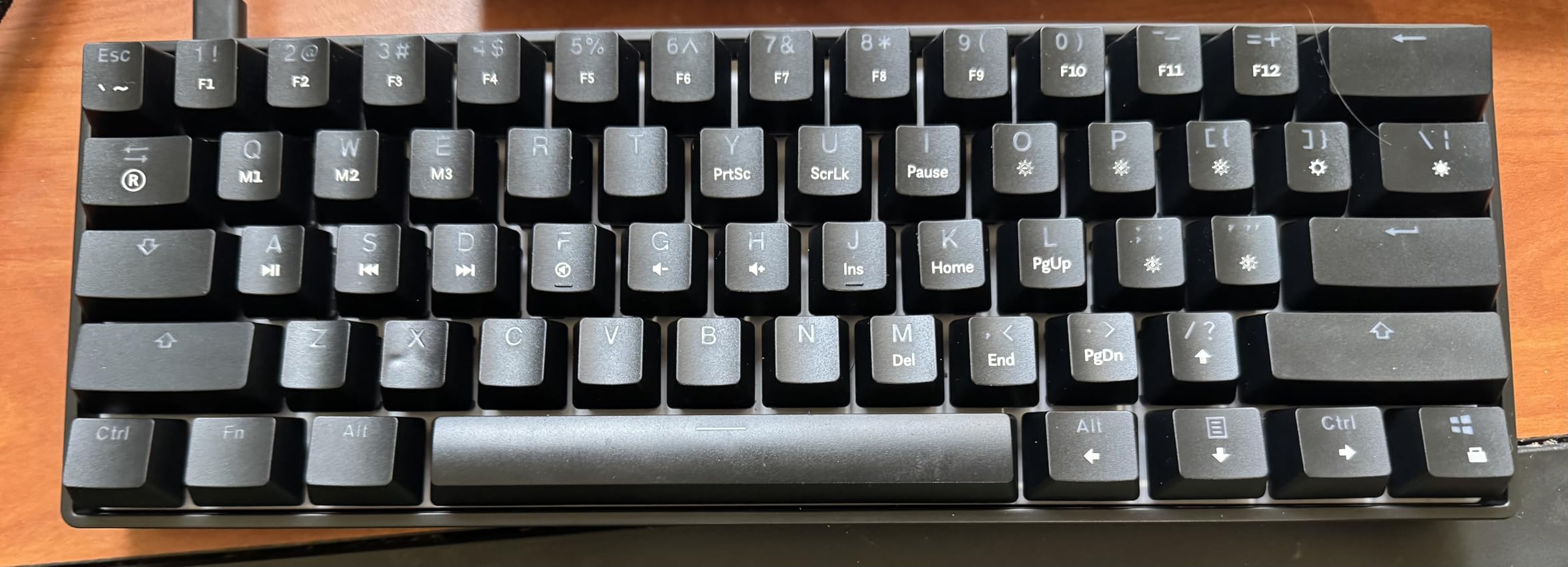 GK61 Mechanical Gaming Keyboard 60 Percent | 61 RGB Rainbow LED Backlit Programmable Keys | USB Wired | for Mac and Windows PC | Hotswap Gateron Optical Brown Switches | Blue customer photo 2