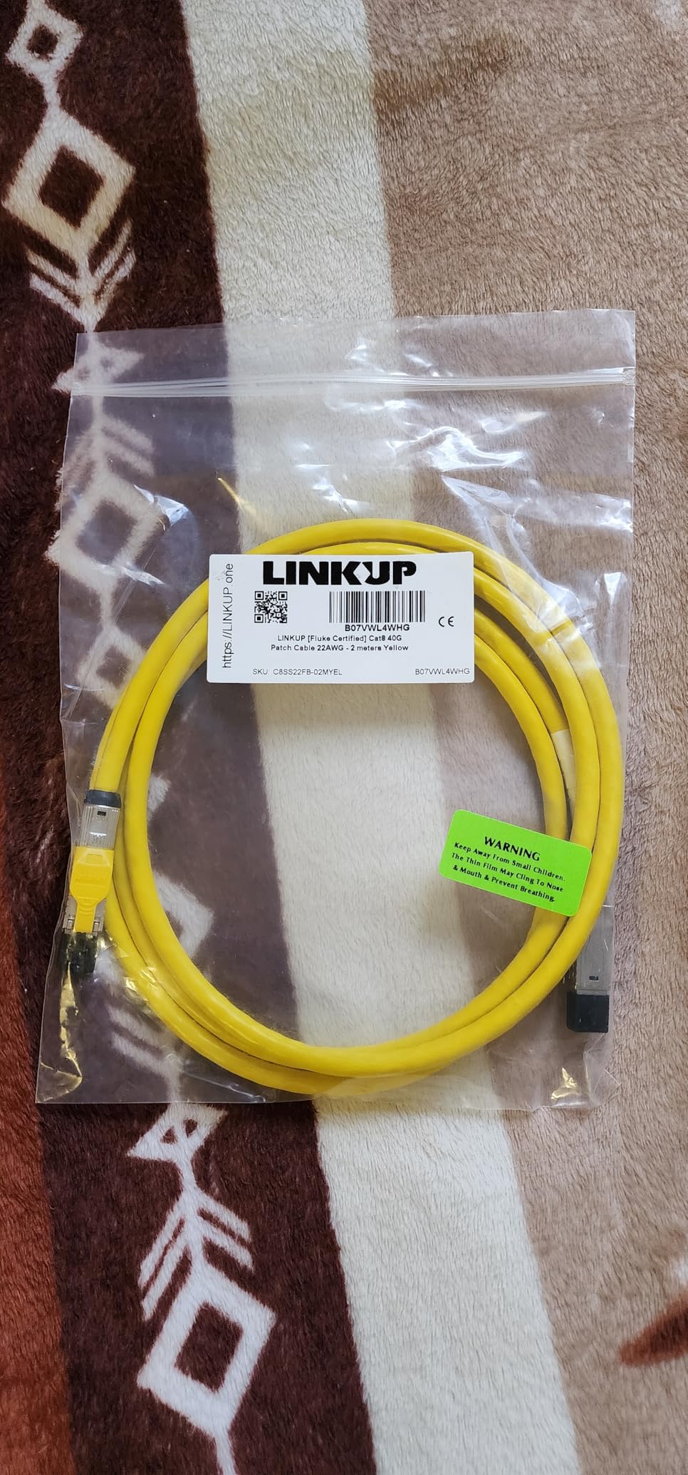 LINKUP Cat 8 Ethernet Cable | Long Internet Cord | High Speed LAN Connection | RJ45 connectors | Use with Cat 5/ Cat 6/ Cat 7 | Optimal for Gaming customer photo 1